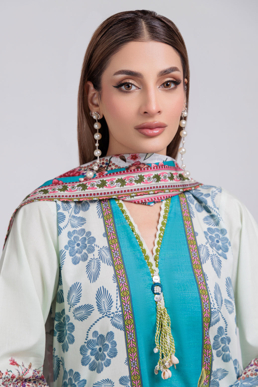 Bonanza Satrangi | O White Viscose 3 Piece (WS7243P52) 10 White