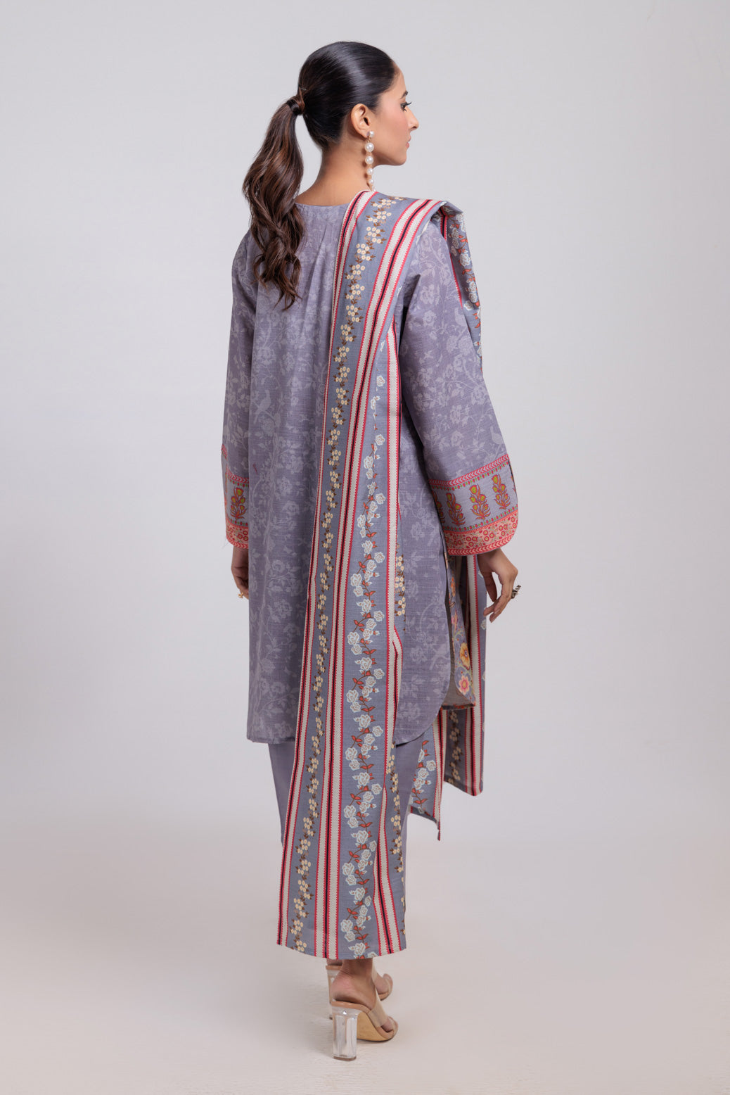 Bonanza Satrangi | Grey Khaddar 3 Piece (WS7243P54) 16 Grey