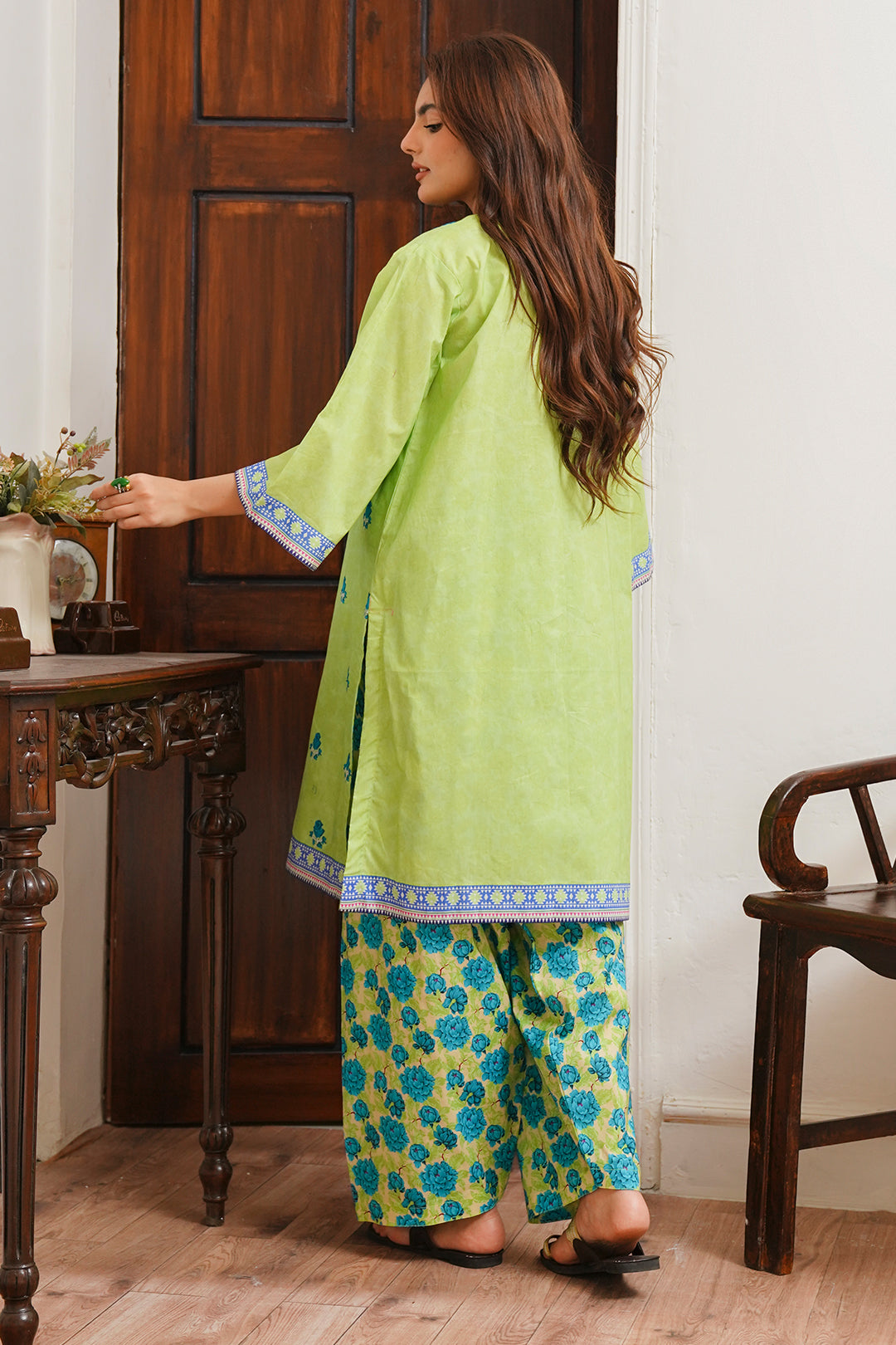 Zellbury | Unstitched 2 Piece Cambric | Embroidered Shirt Shalwar - 0023