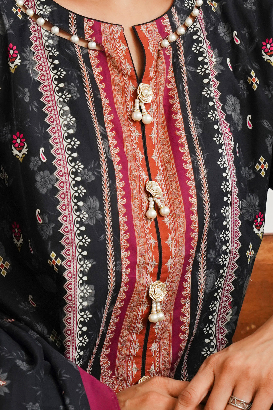 Zellbury | Unstitched 3 Piece Cambric | Embroidered Shirt Shalwar Dupatta - 0063