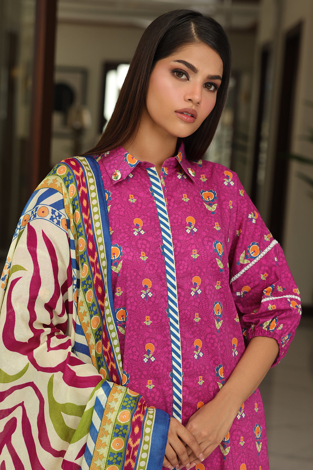 Zellbury | Unstitched 2 Piece Cambric | Shirt Dupatta - 0002 Default Title