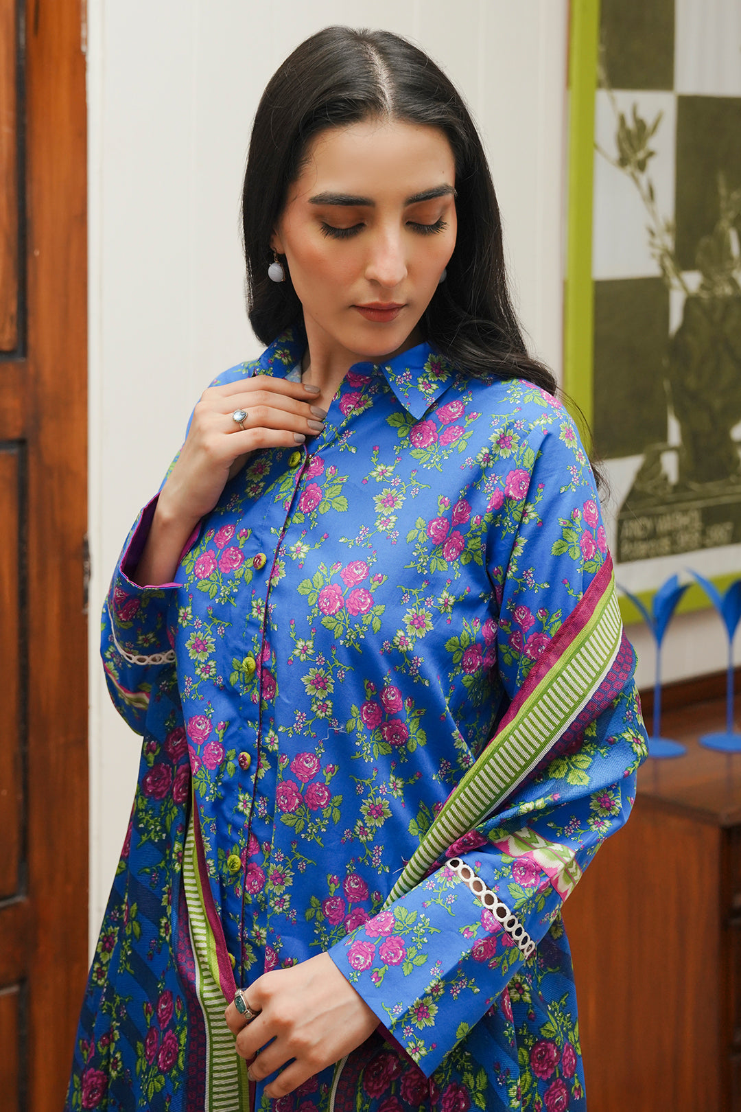 Zellbury | Unstitched 2 Piece Cambric | Shirt Dupatta - 0004 Default Title