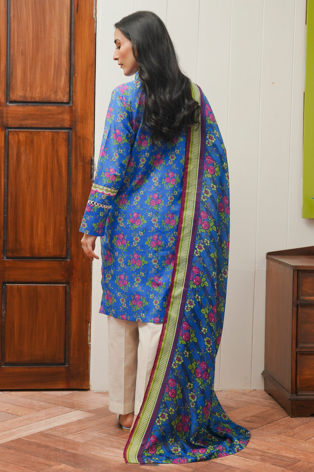 Zellbury | Unstitched 2 Piece Cambric | Shirt Dupatta - 0004