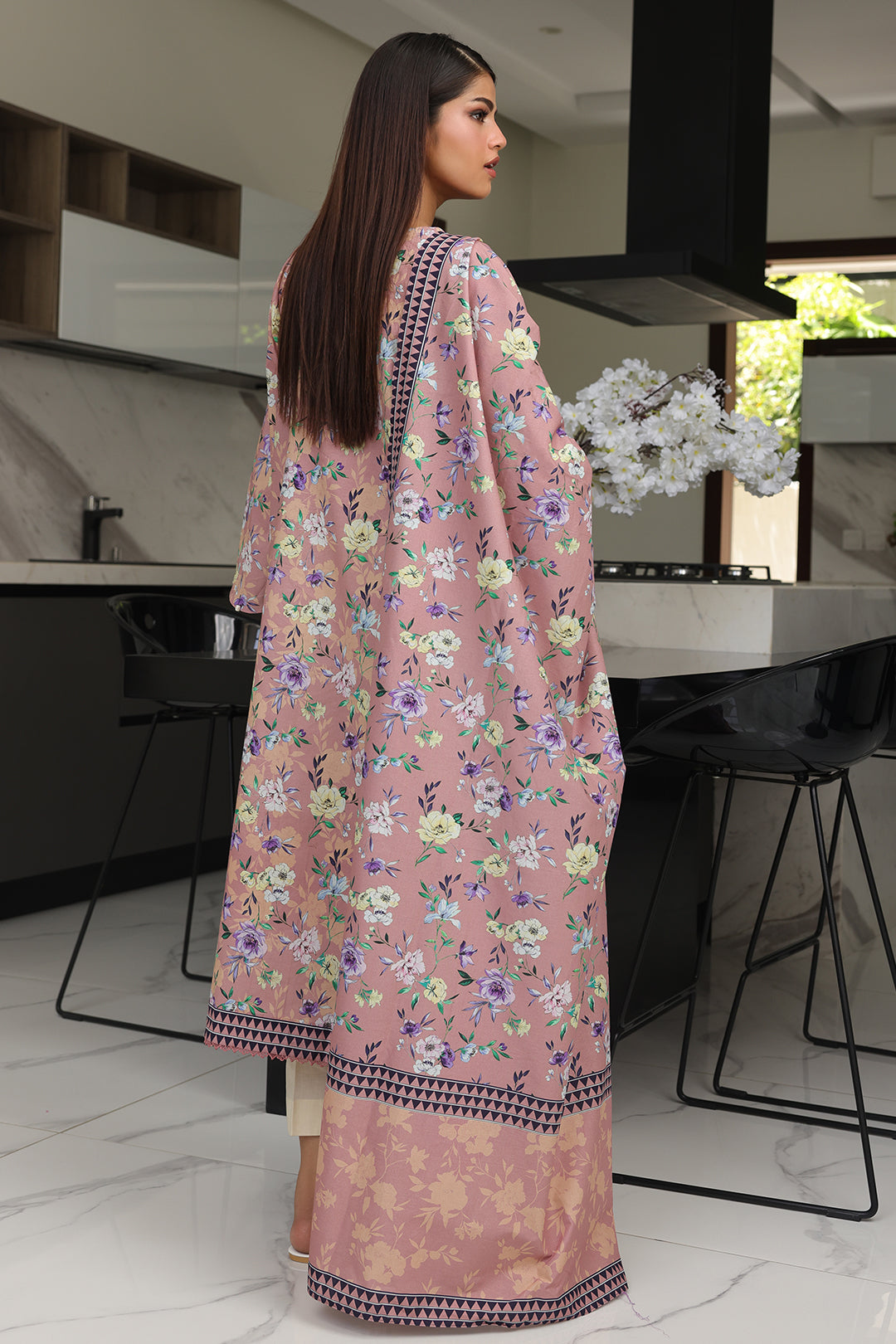 Zellbury | Unstitched 2 Piece Cambric | Shirt Dupatta - 0007