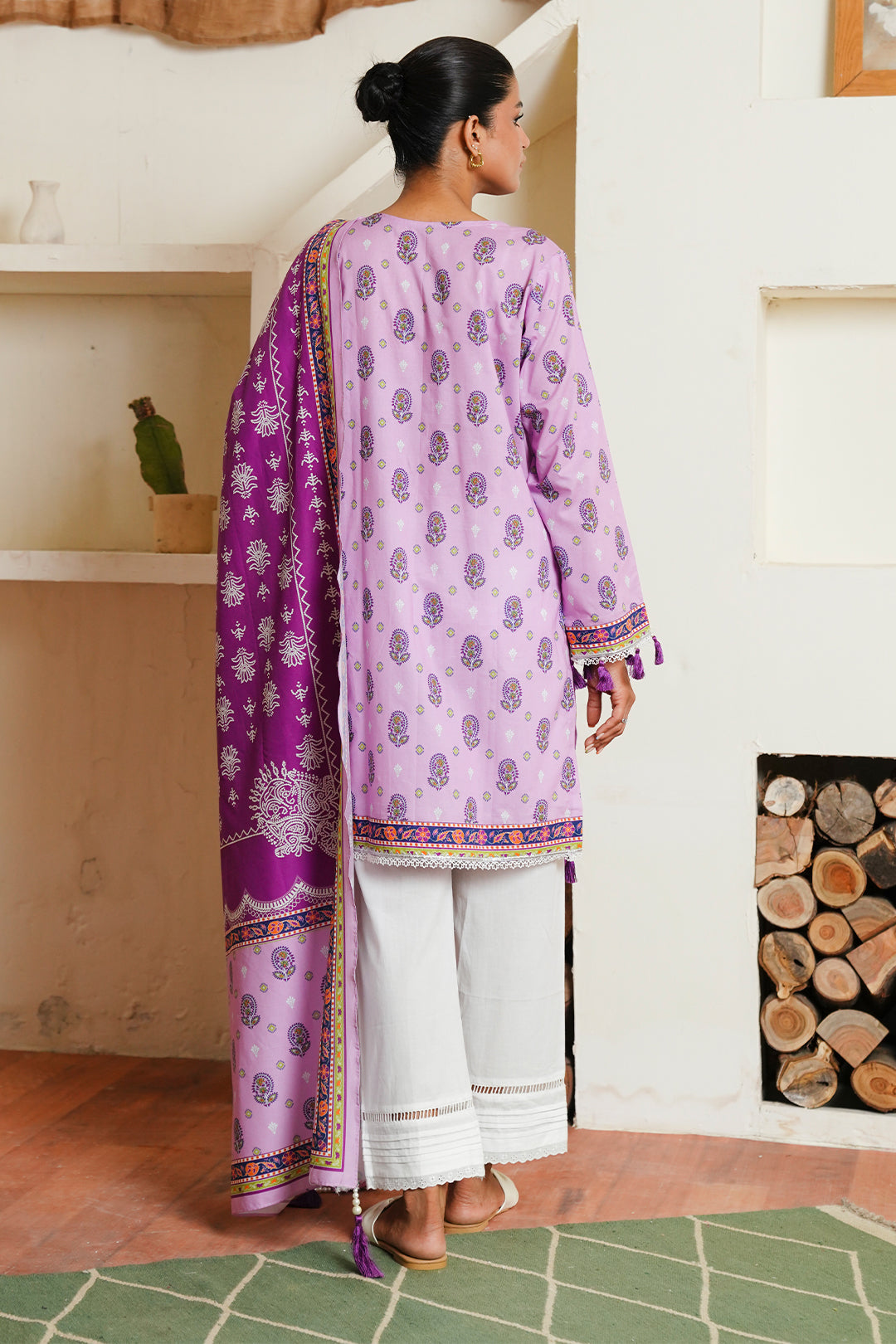 Zellbury | Unstitched 2 Piece Cambric | Shirt Dupatta - 0094