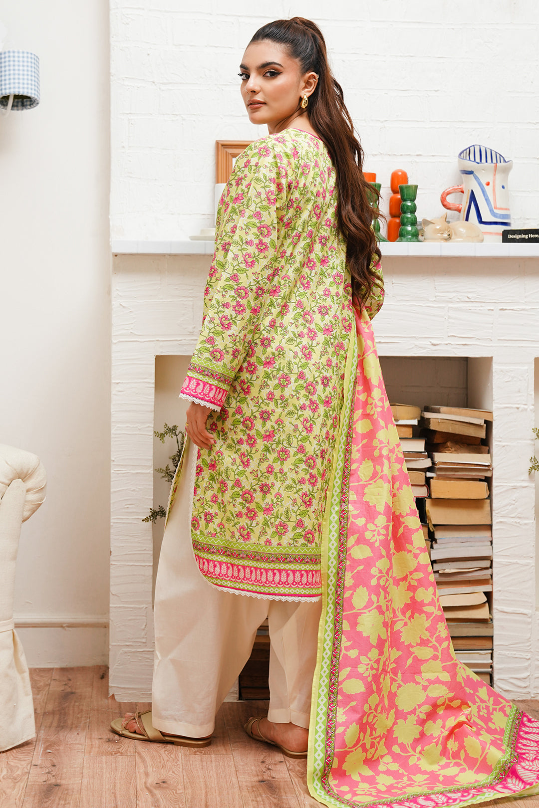 Zellbury | Unstitched 2 Piece Cambric | Shirt Dupatta - 0095