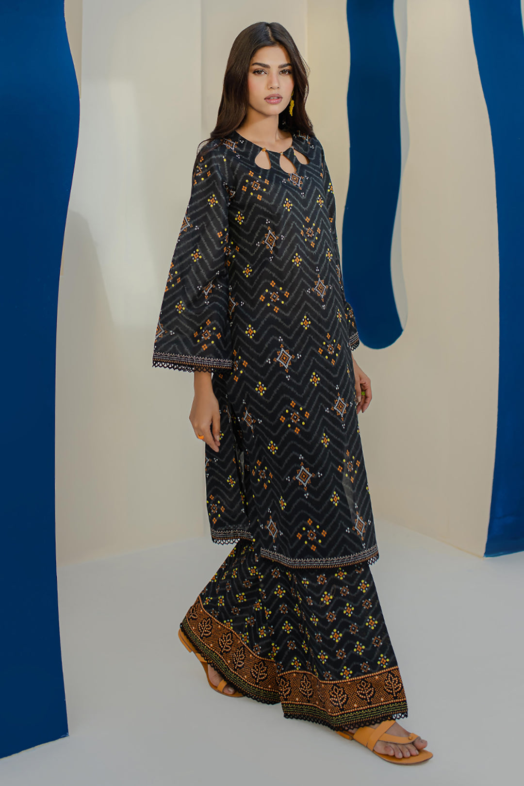 Zellbury | Unstitched 2 Piece Cambric | Shirt Shalwar - 0102