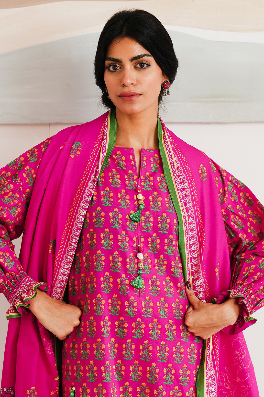 Zellbury | Unstitched 3 Piece Cambric | Shirt Shalwar Dupatta - 0037 Default Title