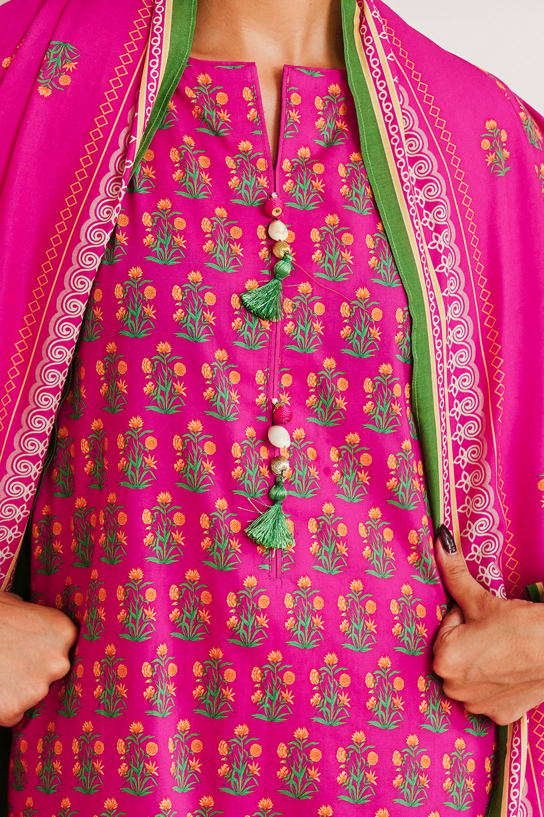 Zellbury | Unstitched 3 Piece Cambric | Shirt Shalwar Dupatta - 0037