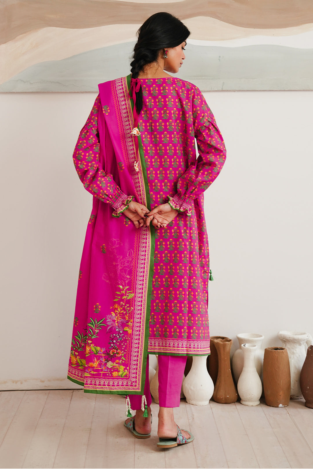 Zellbury | Unstitched 3 Piece Cambric | Shirt Shalwar Dupatta - 0037