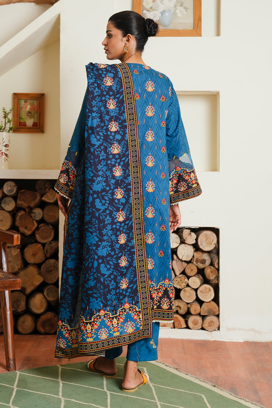 Zellbury | Unstitched 3 Piece Cambric | Shirt Shalwar Dupatta - 0042