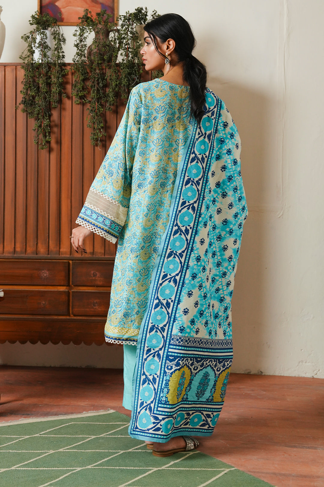 Zellbury | Unstitched 3 Piece Cambric | Shirt Shalwar Dupatta - 0046