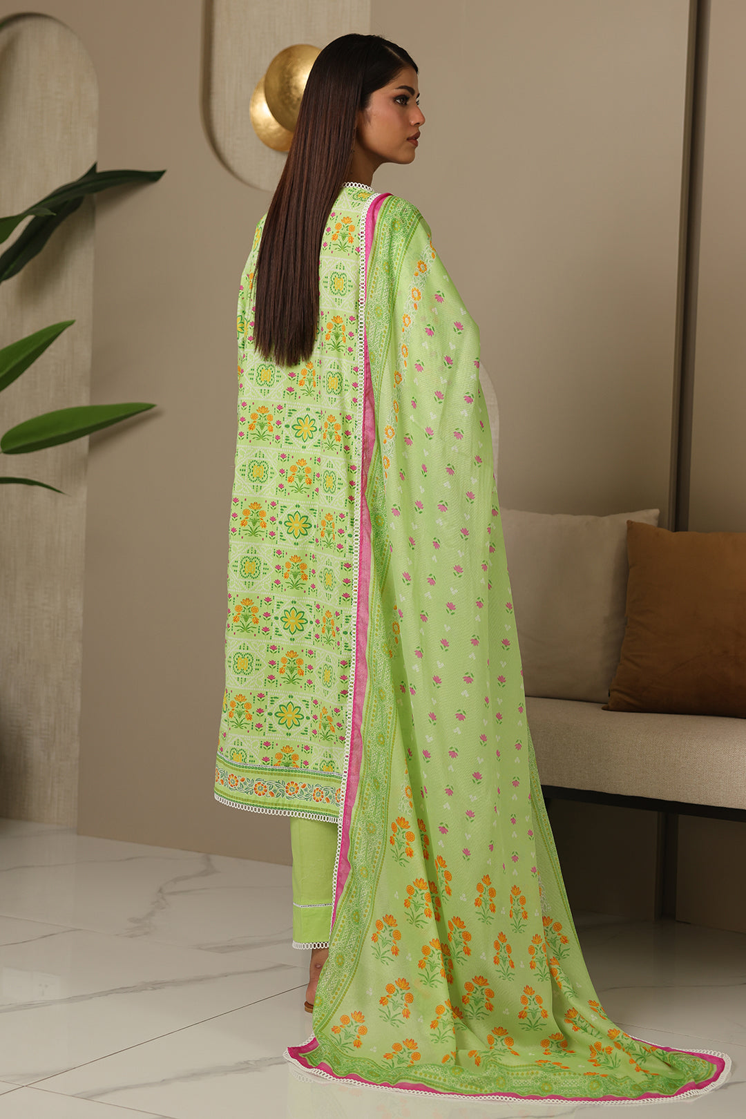 Zellbury | Unstitched 3 Piece Cambric | Shirt Shalwar Dupatta - 0115
