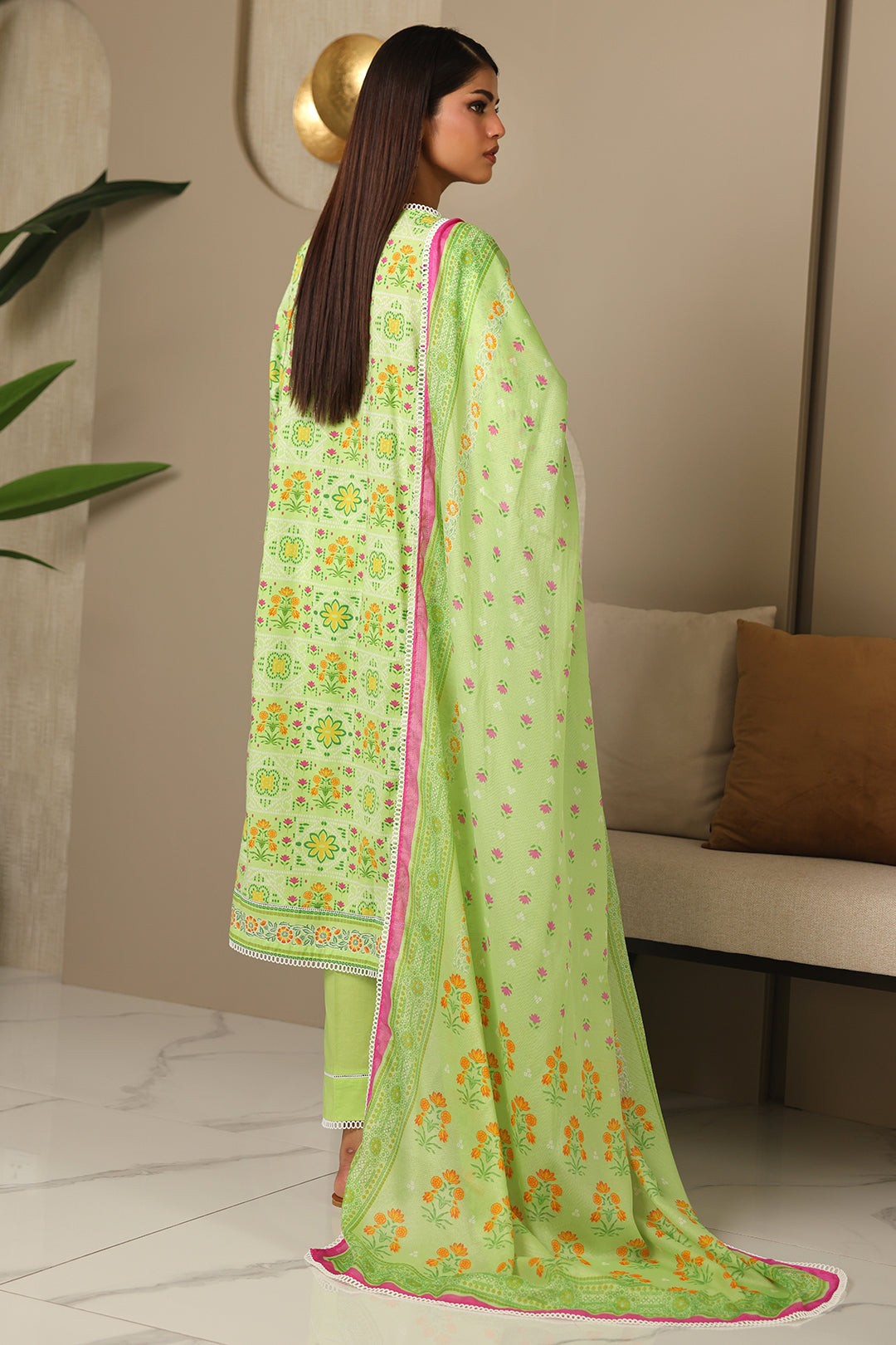 Zellbury | Unstitched 3 Piece Cambric | Shirt Shalwar Dupatta - 0115