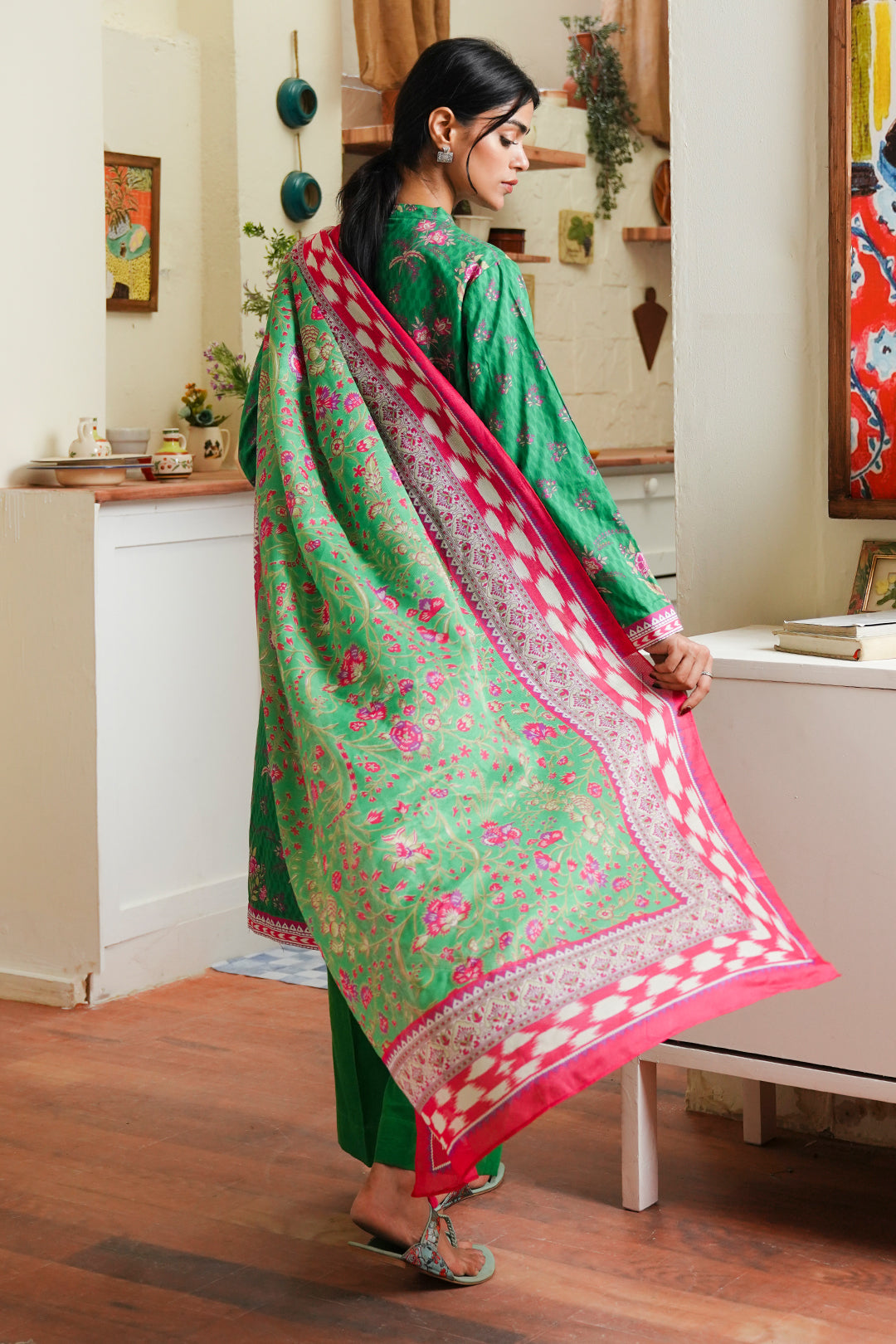 Zellbury | Unstitched 3 Piece Cambric | Shirt Shalwar Dupatta - 0118