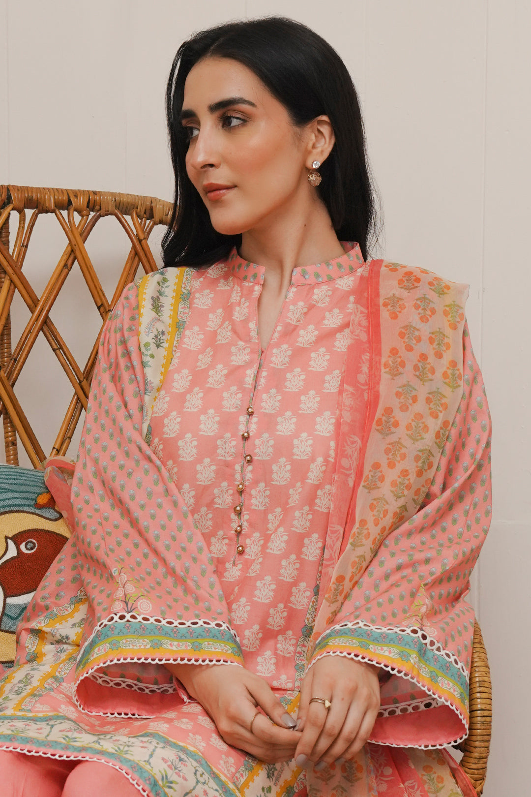 Zellbury | Unstitched 3 Piece Cambric | Shirt Shalwar Dupatta - 0119 Default Title