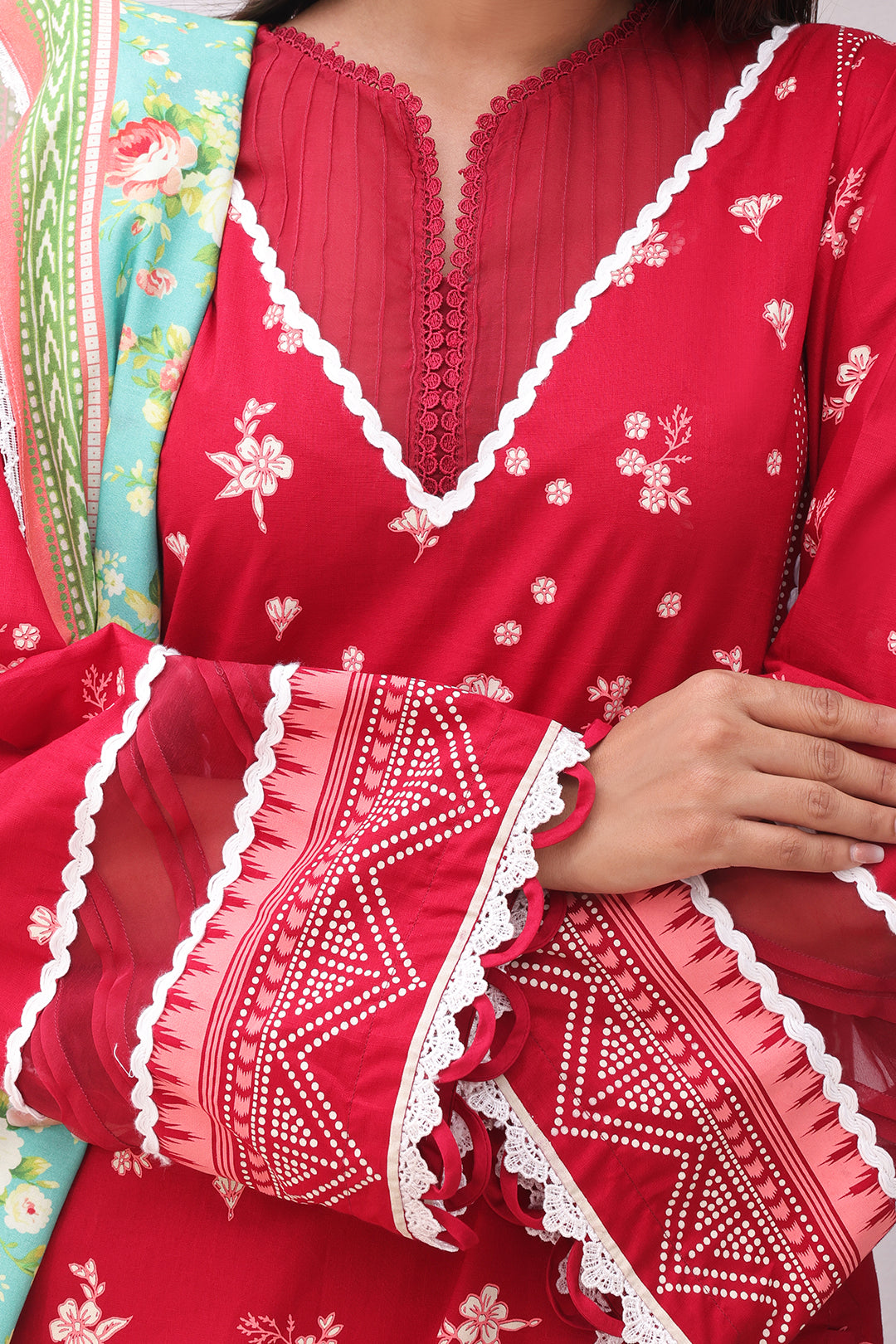 Zellbury | Unstitched 3 Piece Cambric | Shirt Shalwar Dupatta - 0136