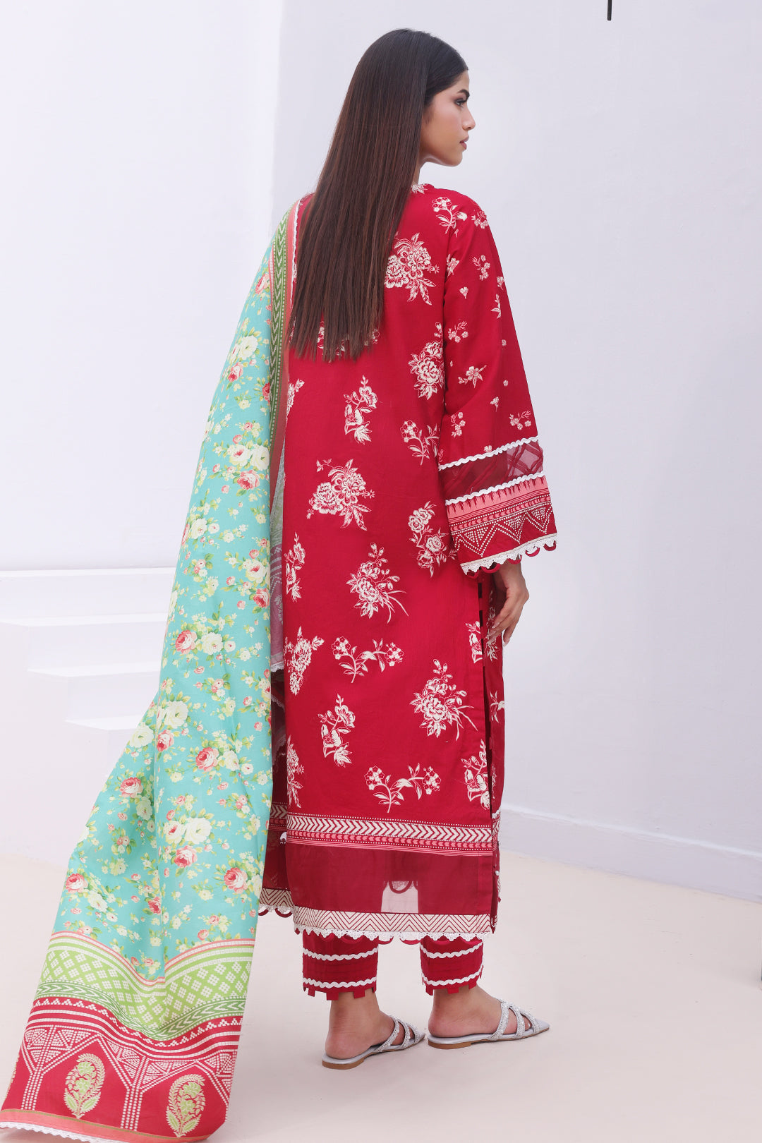Zellbury | Unstitched 3 Piece Cambric | Shirt Shalwar Dupatta - 0136