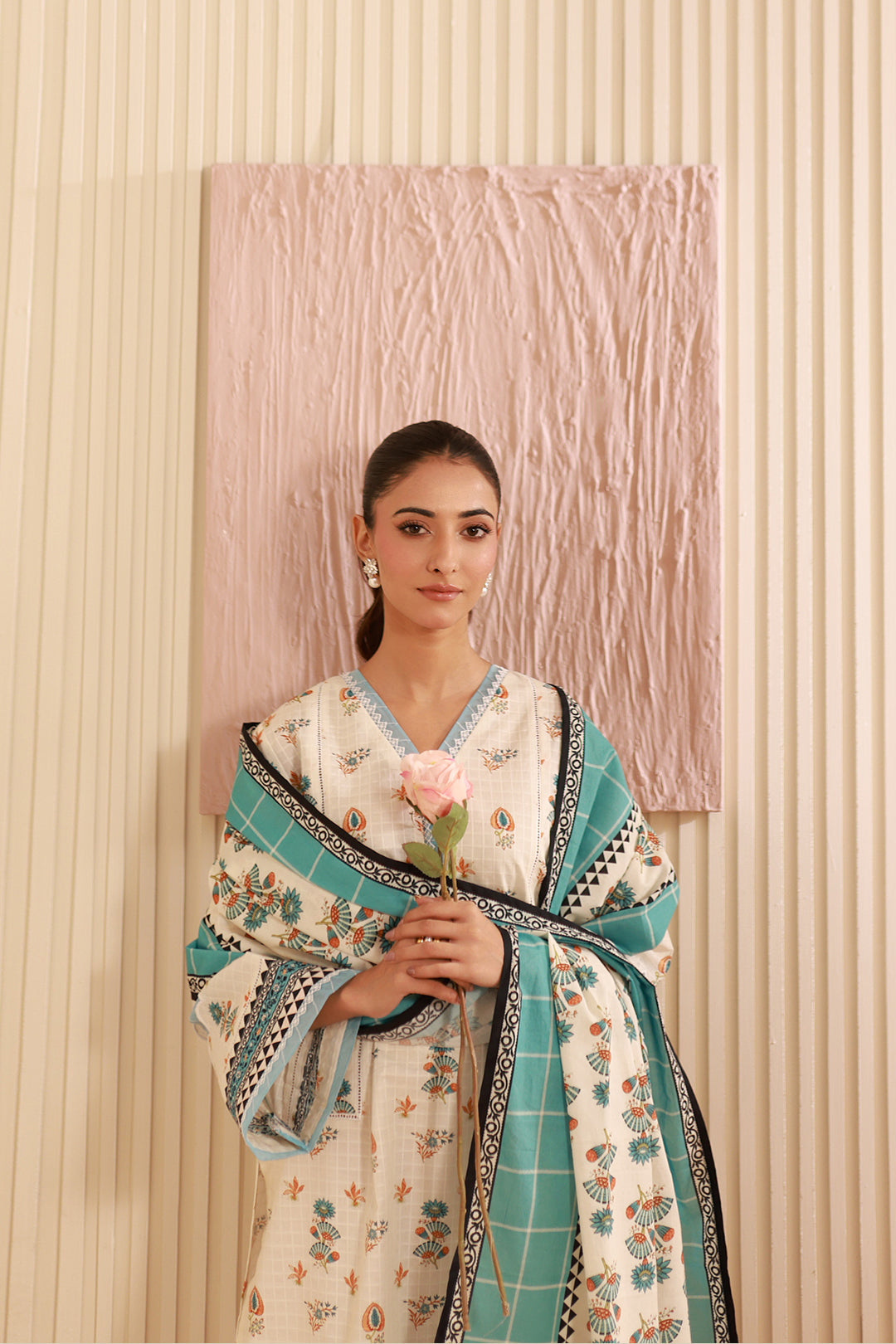 Zellbury | Unstitched 3 Piece Cambric | Shirt Shalwar Dupatta - 0668