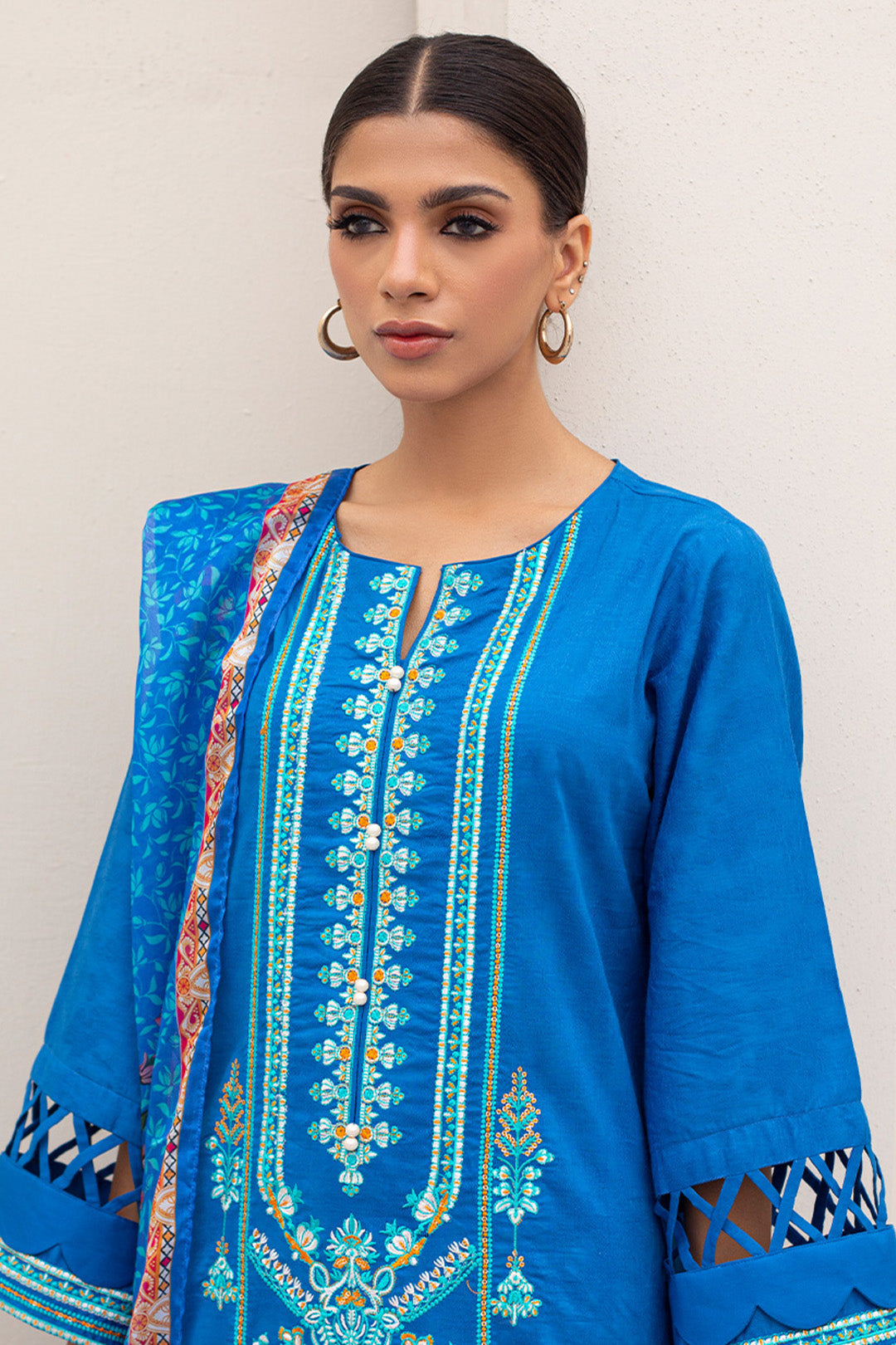 Zellbury | Unstitched 3 Piece Jacquard | Embroidered Shirt Shalwar Dupatta - 0435 Default Title