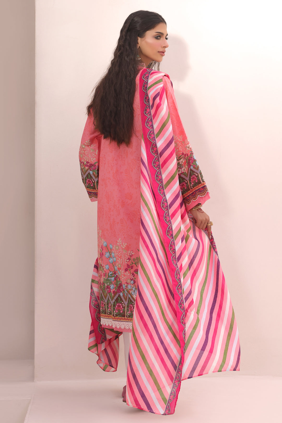 Zellbury | Unstitched 2 Piece Lawn | Embroidered Shirt Dupatta - 1658
