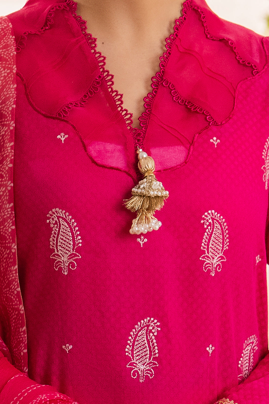 Zellbury | Unstitched 3 Piece Jacquard | Embroidered Shirt Shalwar Dupatta - 1118