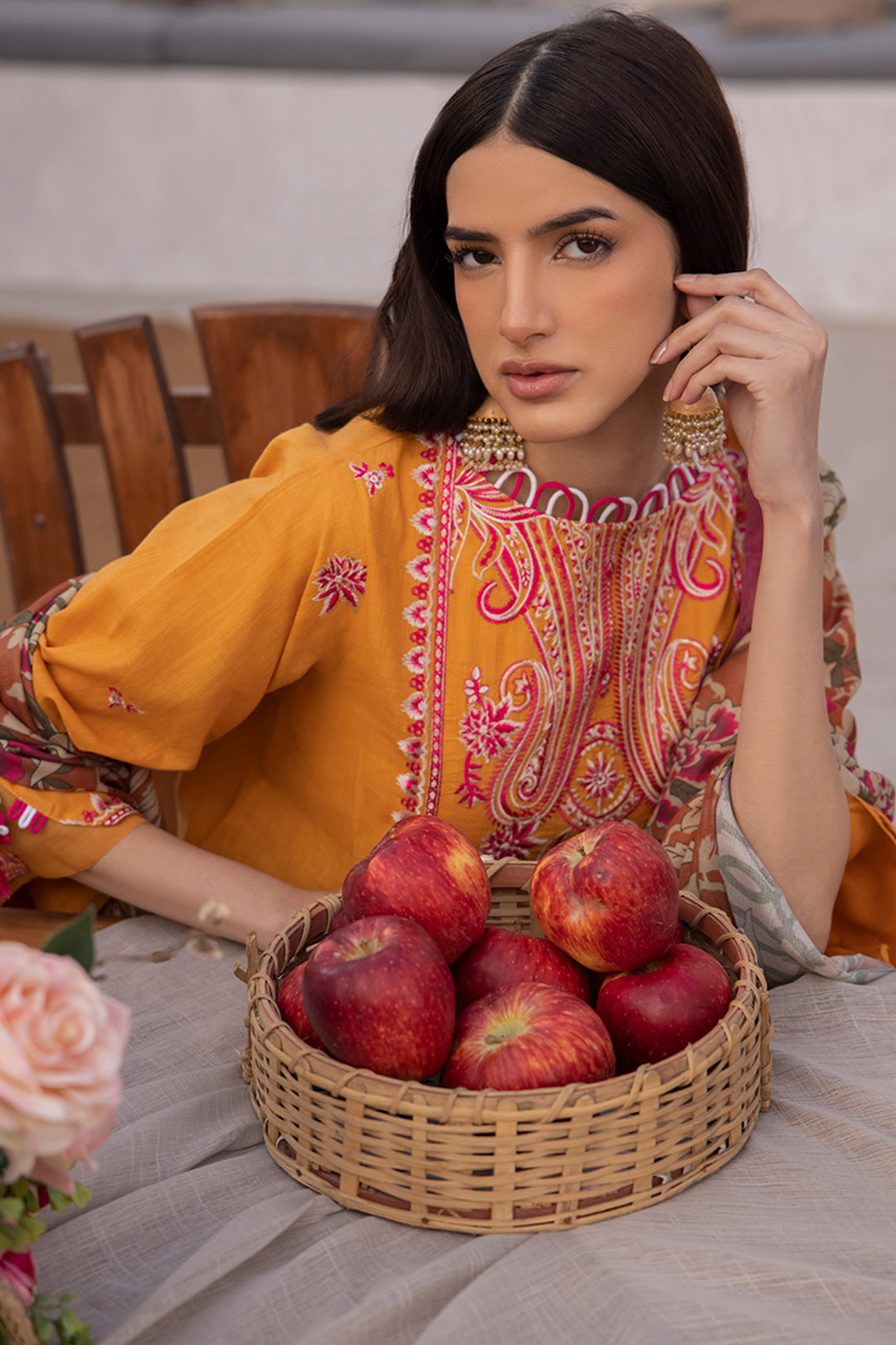 Zellbury | Unstitched 3 Piece Cambric | Embroidered Shirt Shalwar Dupatta - 1142 Default Title