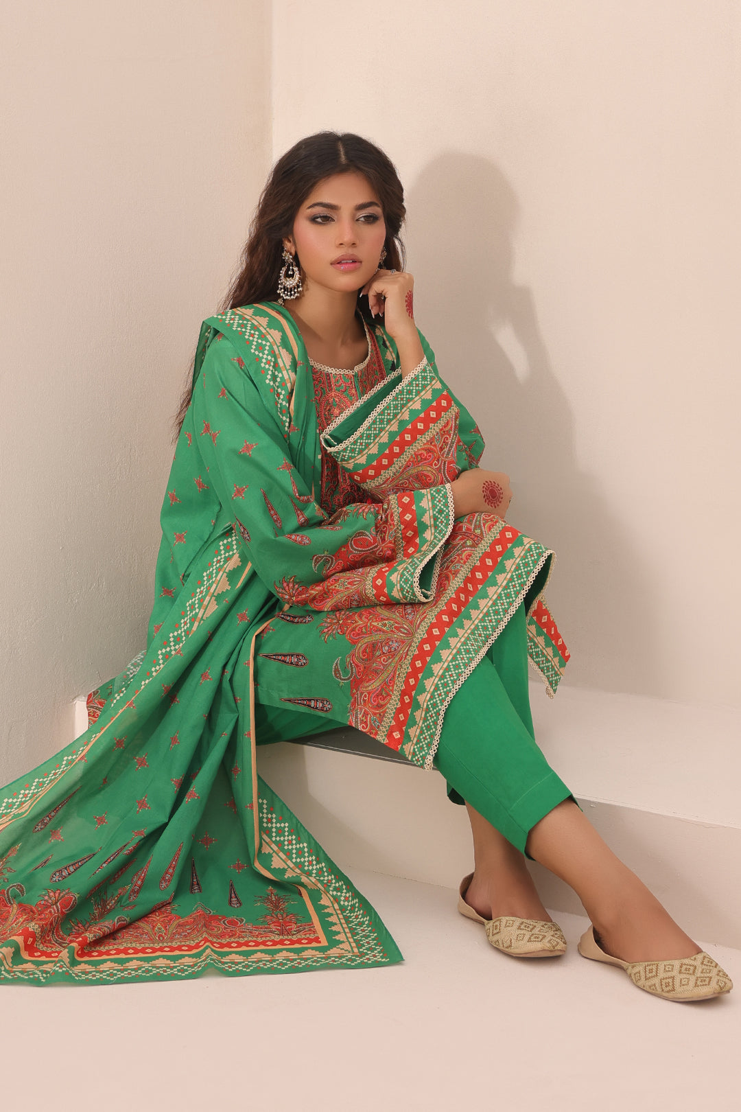 Zellbury | Unstitched 3 Piece Lawn | Embroidered Shirt Shalwar Dupatta - 1247