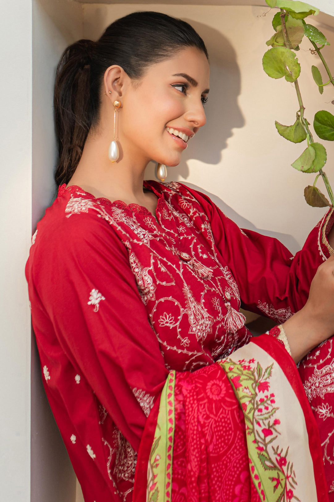Zellbury | Unstitched 3 Piece Lawn | Embroidered Shirt Shalwar Dupatta - 1262 Default Title