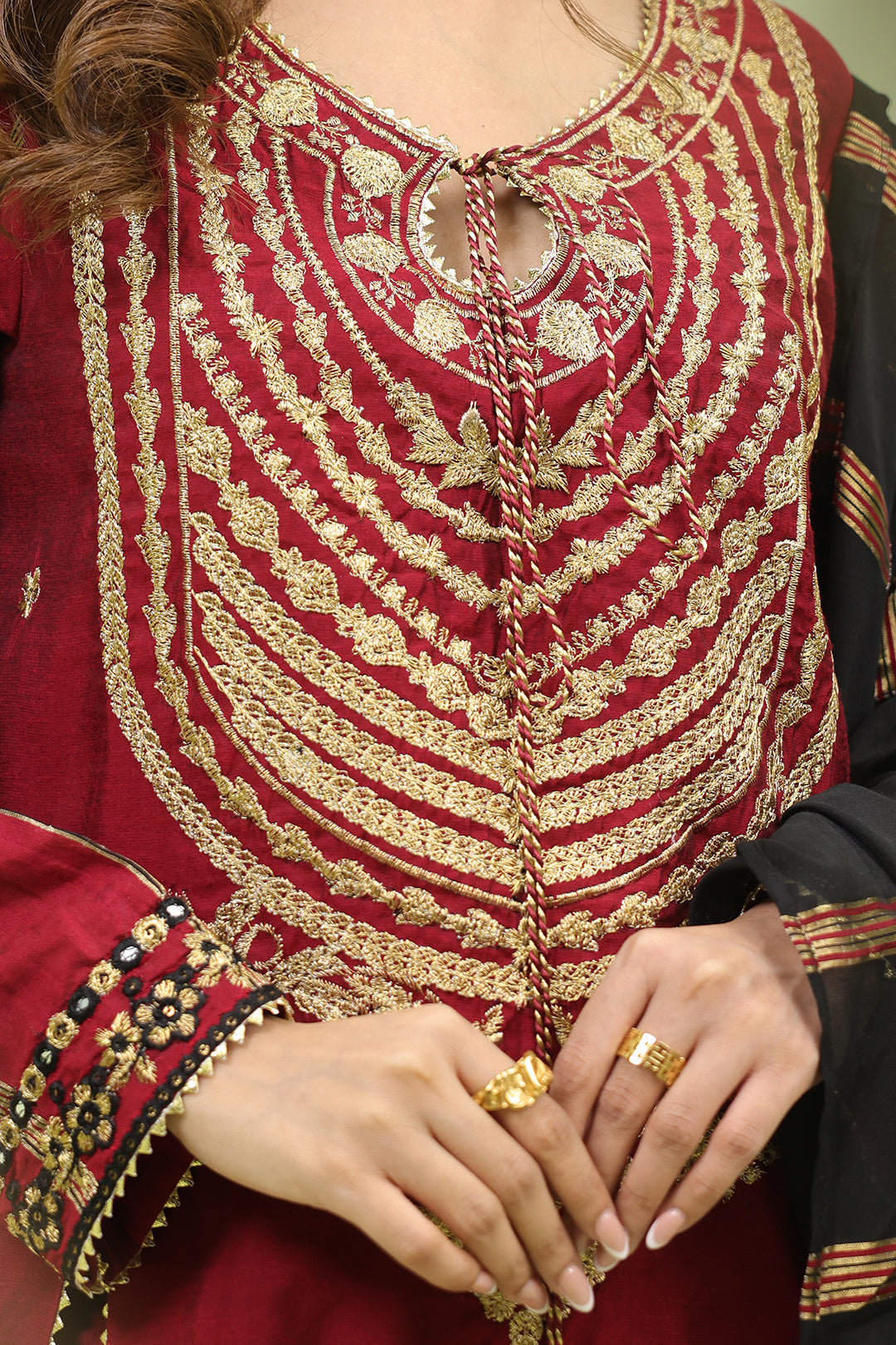 Zellbury | Unstitched 3 Piece Yarn | Embroidered Shirt Shalwar Dupatta - 1294