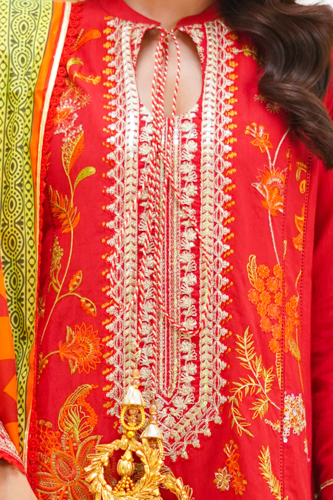 Zellbury | Unstitched 3 Piece Lawn | Embroidered Shirt Shalwar Dupatta - 1295