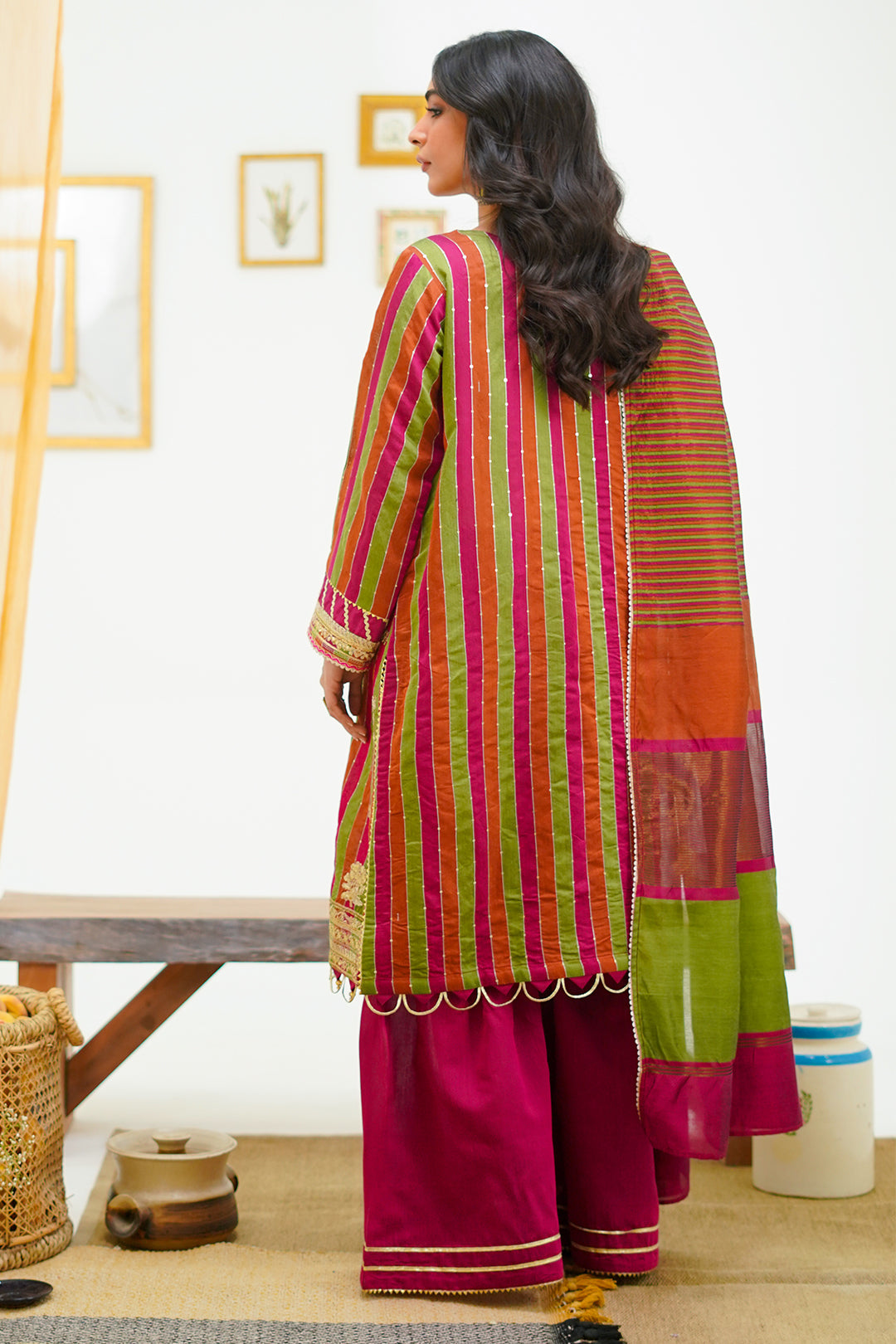Zellbury | Unstitched 3 Piece Yarn | Embroidered Shirt Shalwar Dupatta - 1299