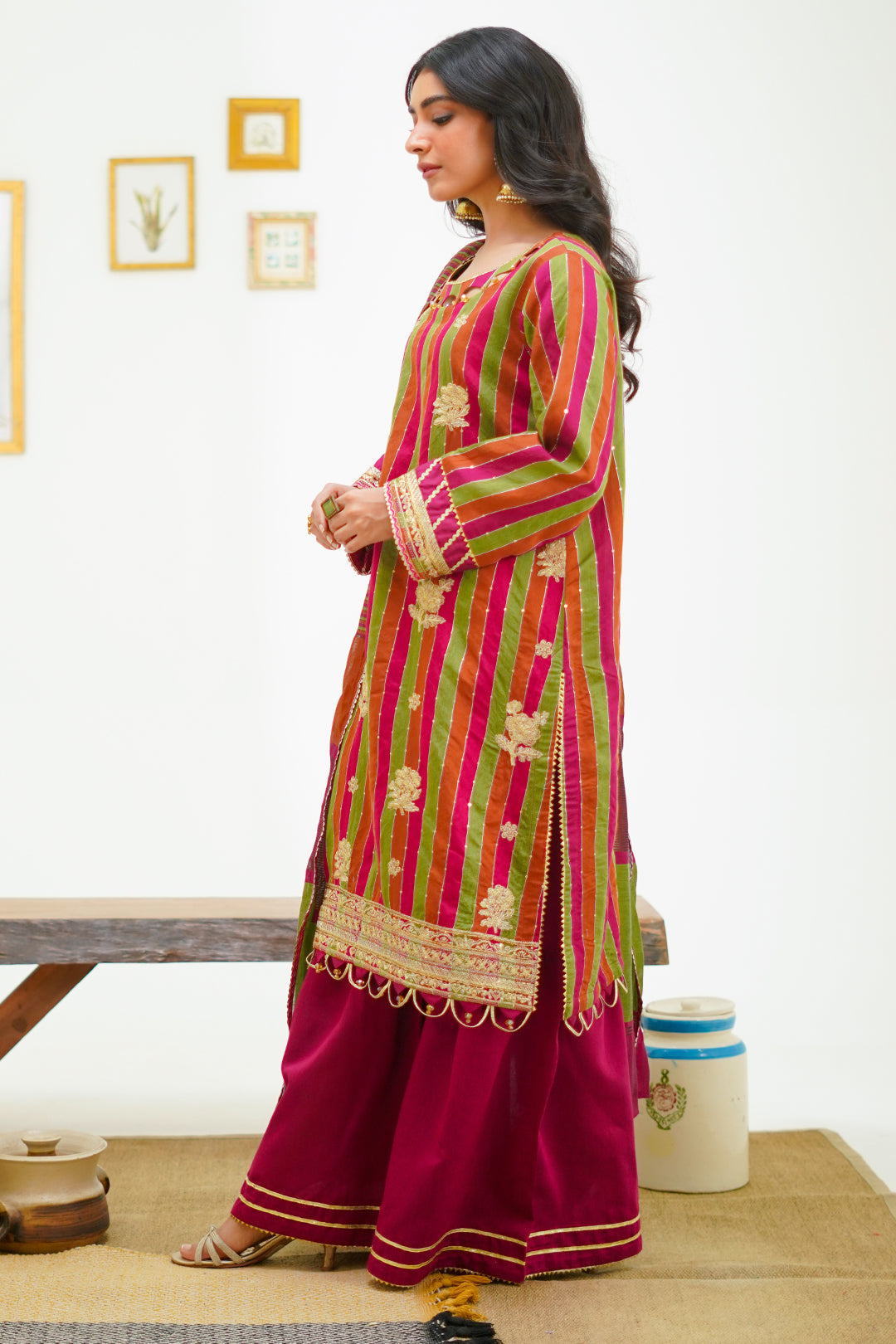 Zellbury | Unstitched 3 Piece Yarn | Embroidered Shirt Shalwar Dupatta - 1299