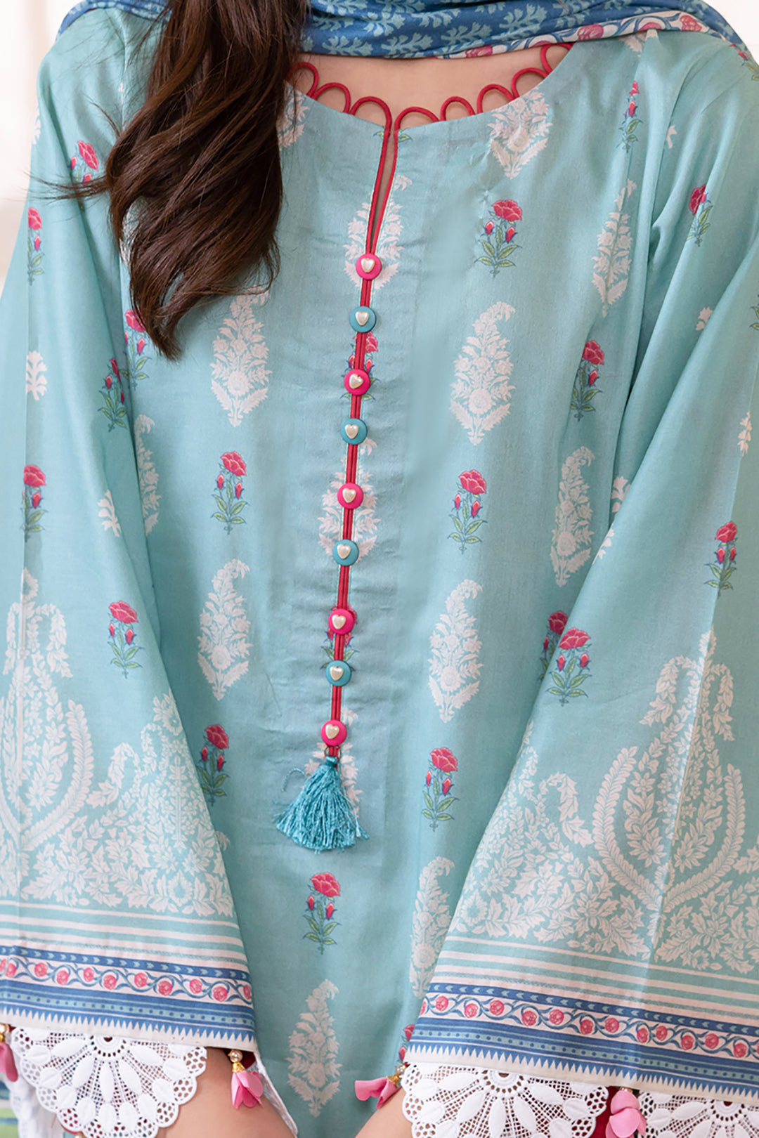 Zellbury | Unstitched 2 Piece Lawn | Shirt Dupatta - 1021