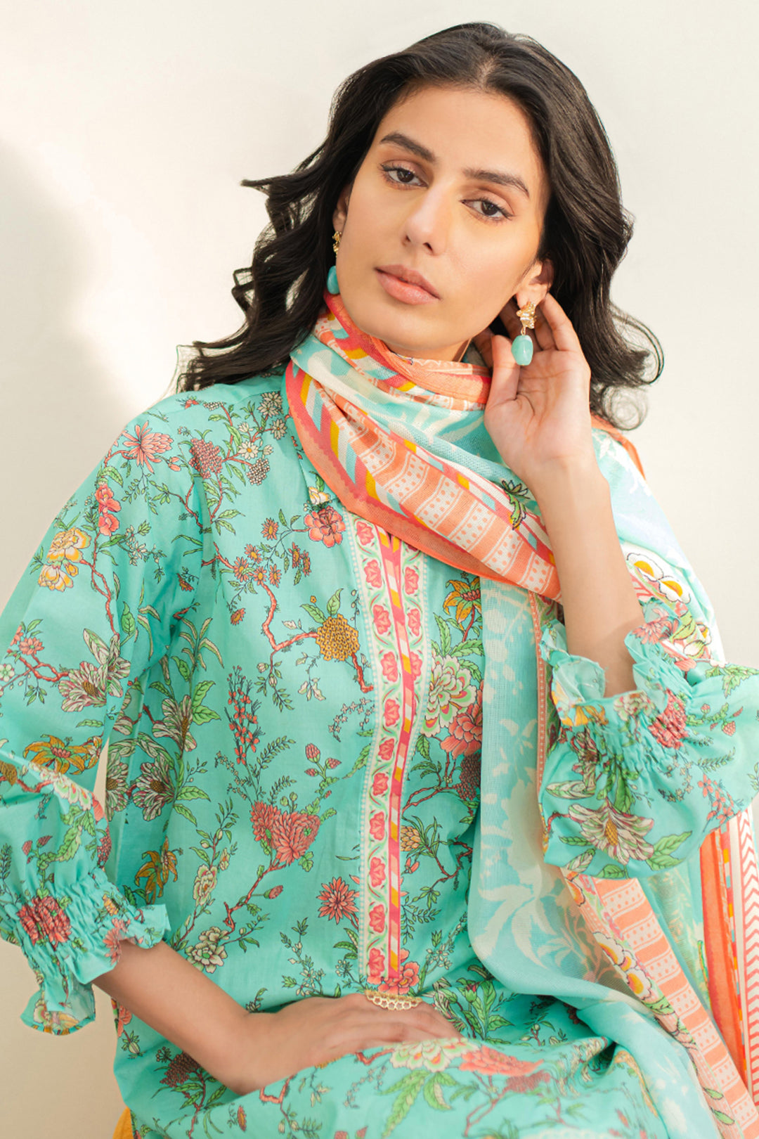 Zellbury | Unstitched 2 Piece Lawn | Shirt Dupatta - 1157 Default Title