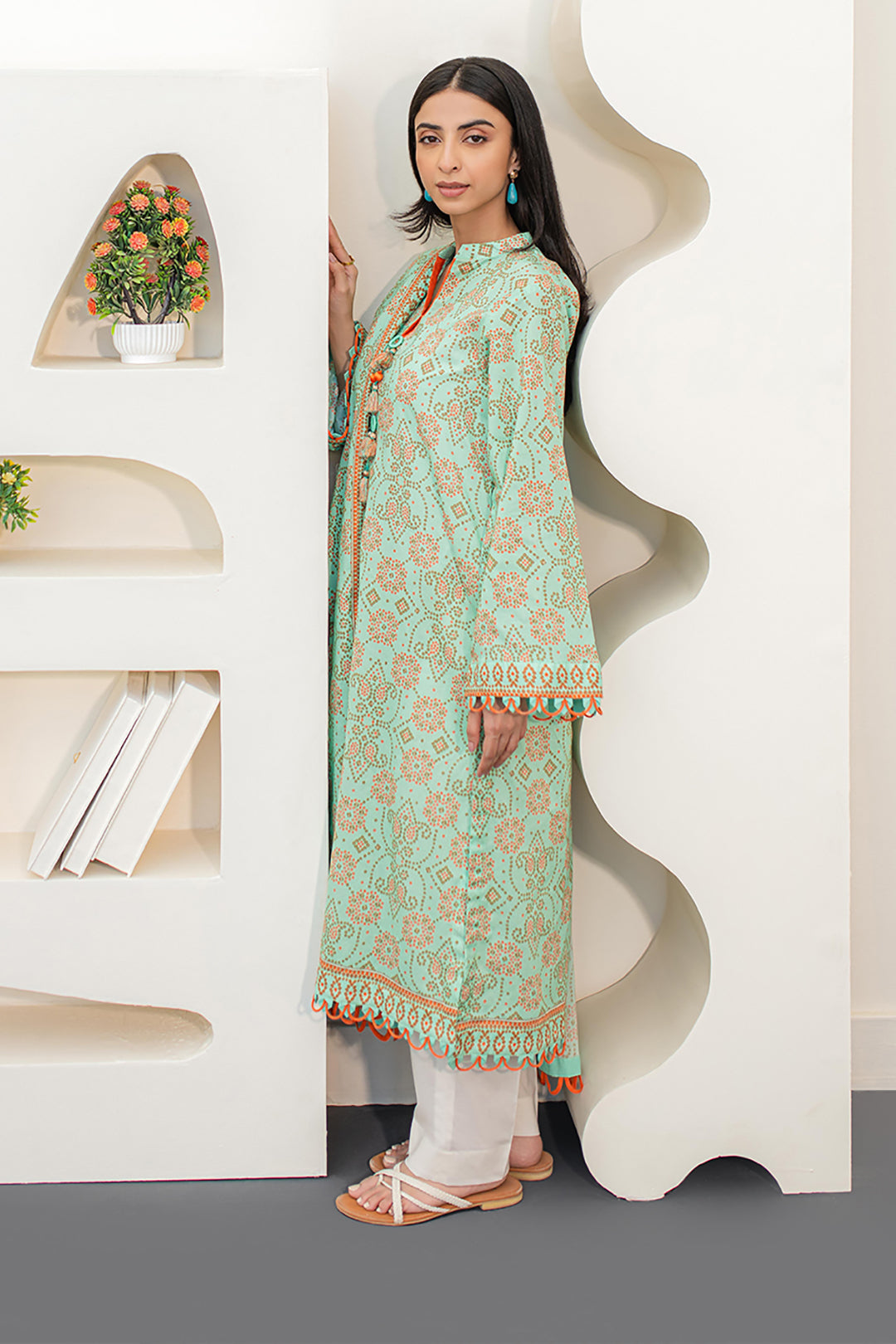 Zellbury | Unstitched 2 Piece Lawn | Shirt Dupatta - 1160