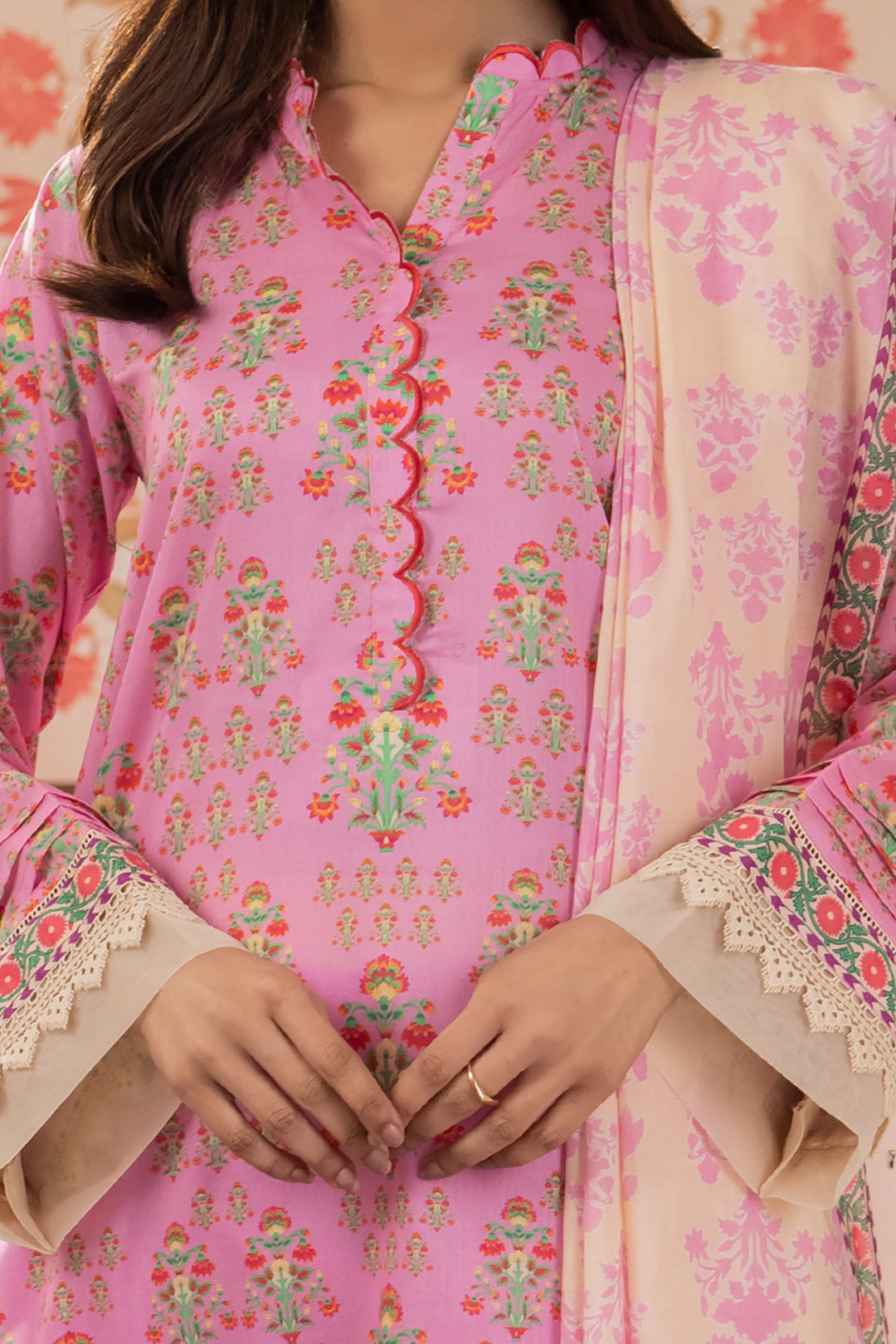 Zellbury | Unstitched 3 Piece Lawn | Shirt Shalwar Dupatta - 1070