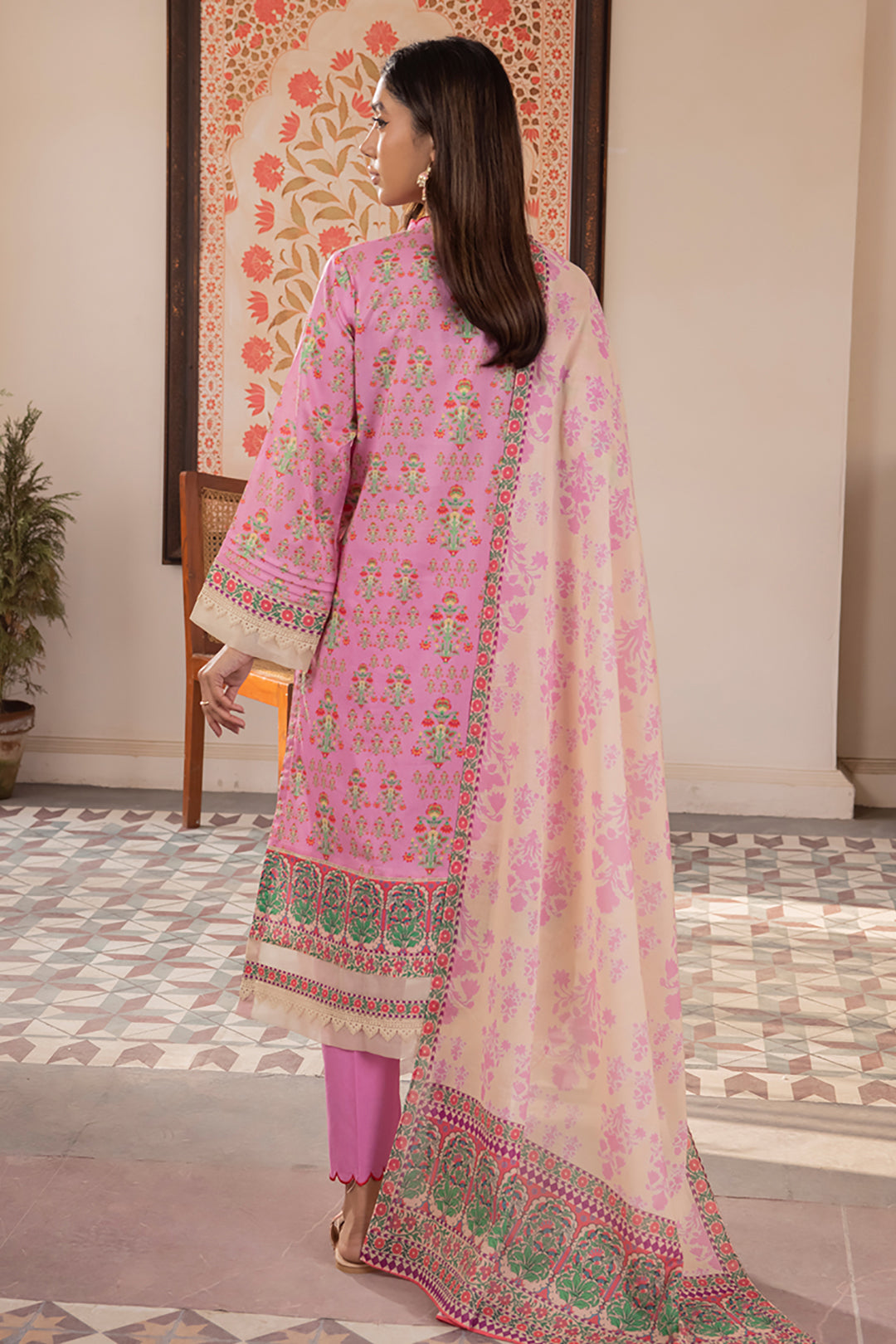 Zellbury | Unstitched 3 Piece Lawn | Shirt Shalwar Dupatta - 1070