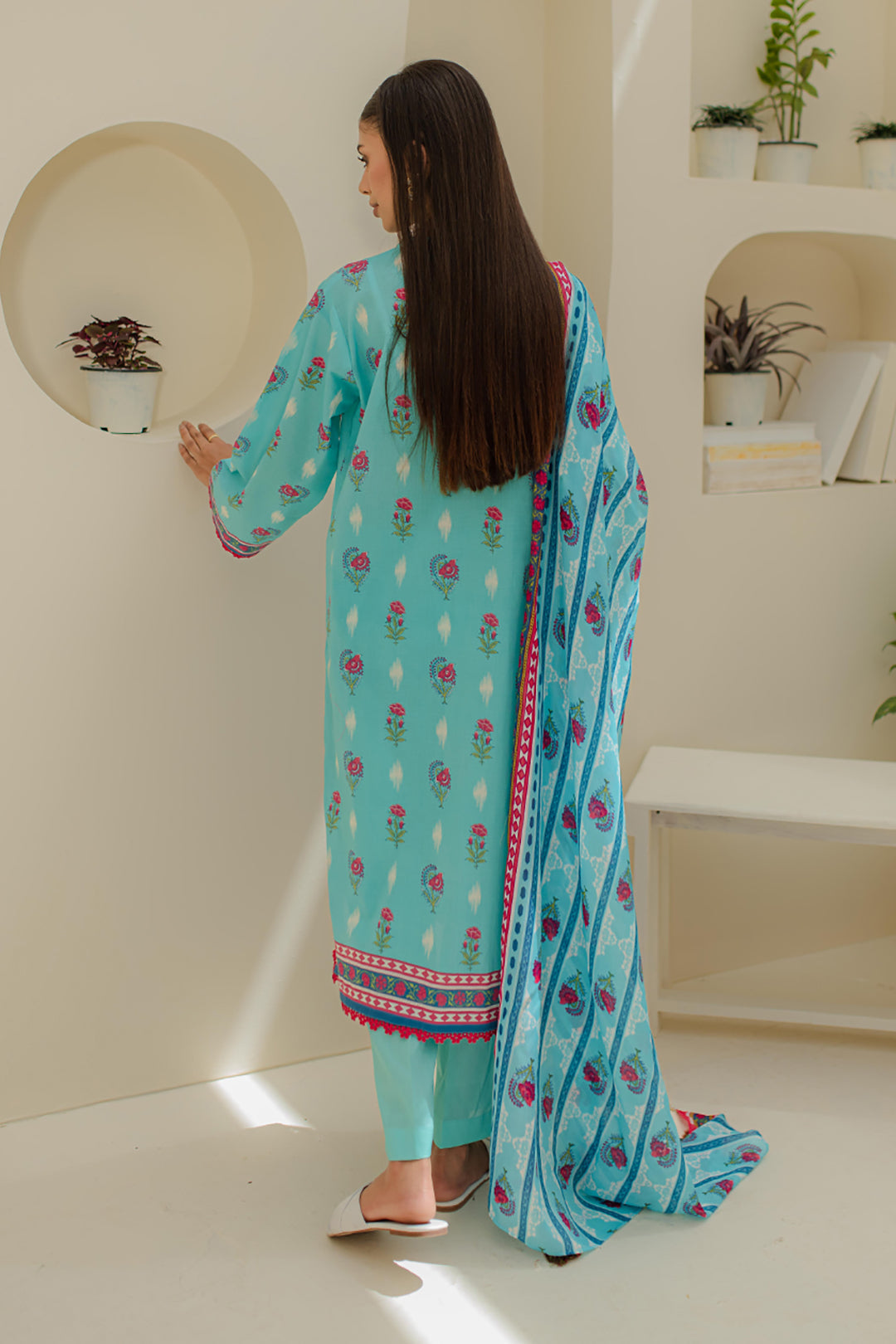 Zellbury | Unstitched 3 Piece Lawn | Shirt Shalwar Dupatta - 1193