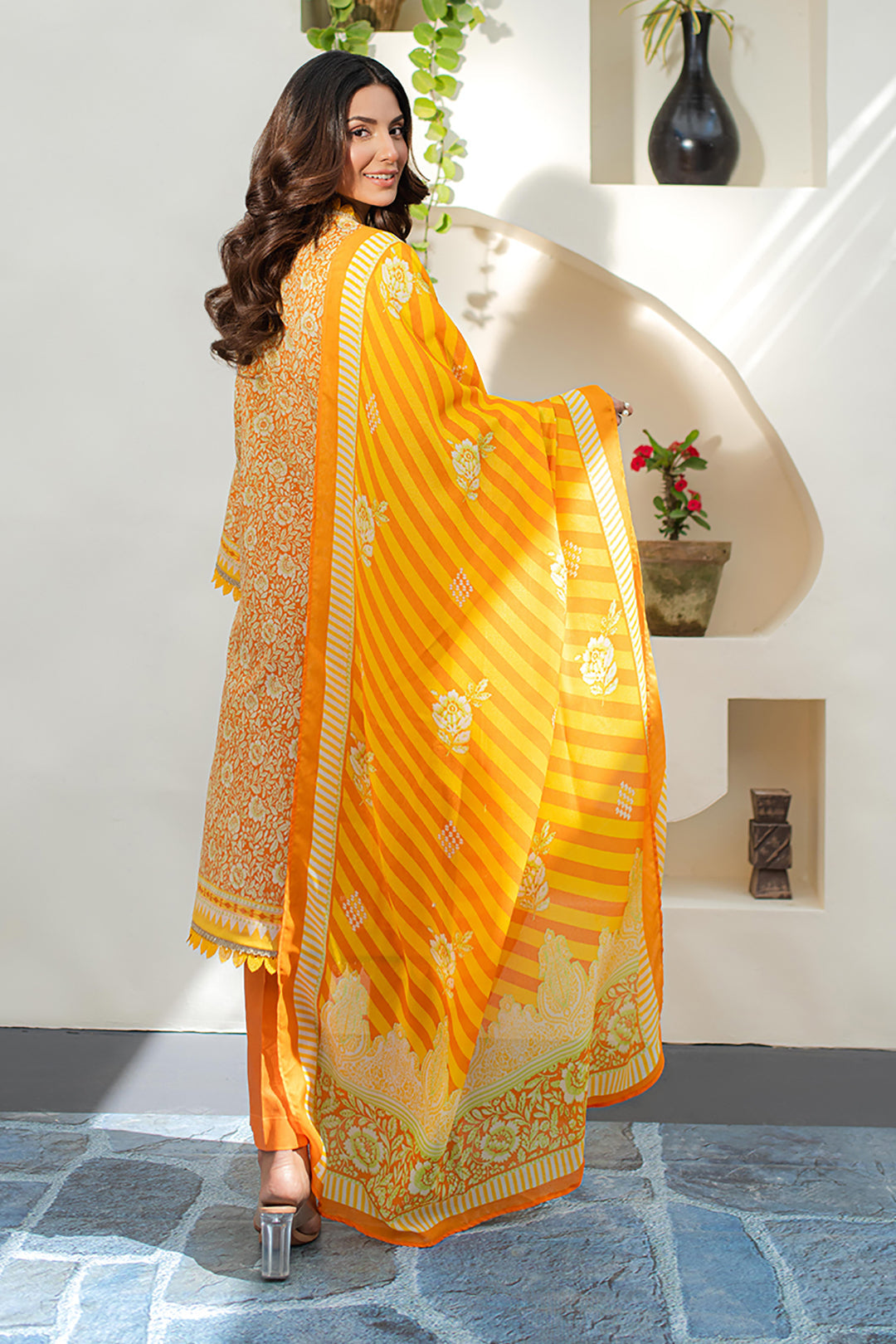 Zellbury | Unstitched 3 Piece Lawn | Shirt Shalwar Dupatta - 1197