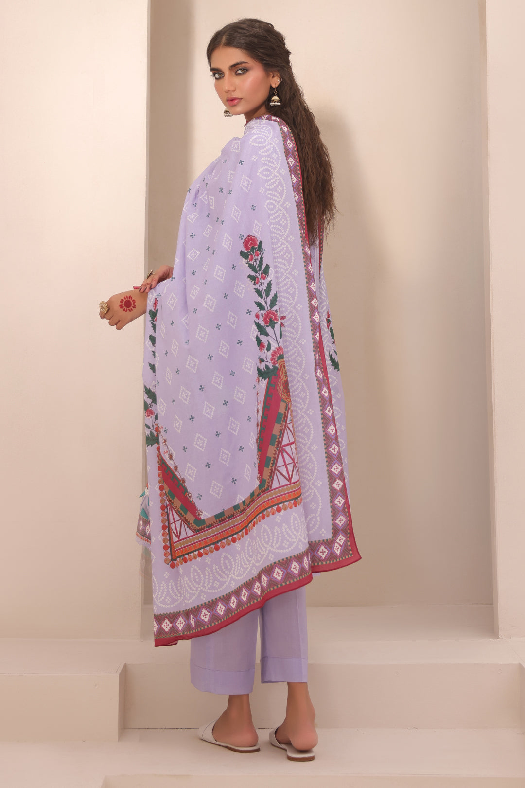 Zellbury | Unstitched 3 Piece Lawn | Shirt Shalwar Dupatta - 1213
