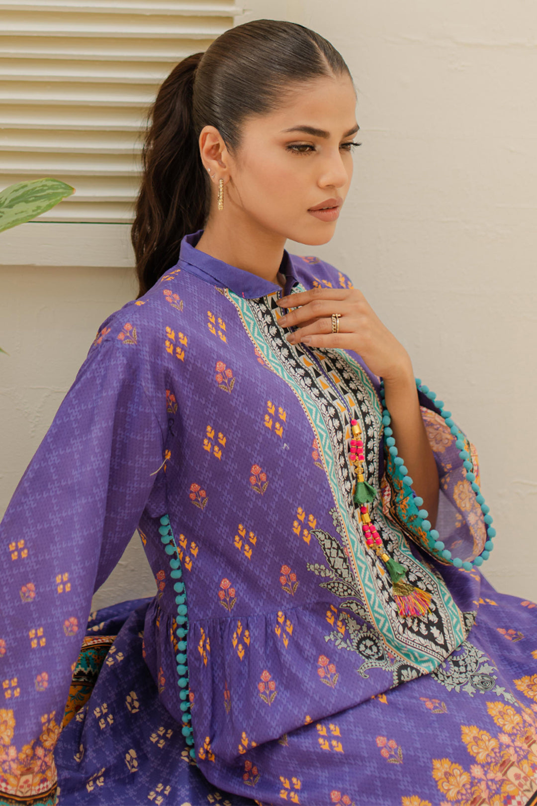 Zellbury | Unstitched 3 Piece Lawn | Shirt Shalwar Dupatta - 1215 Default Title