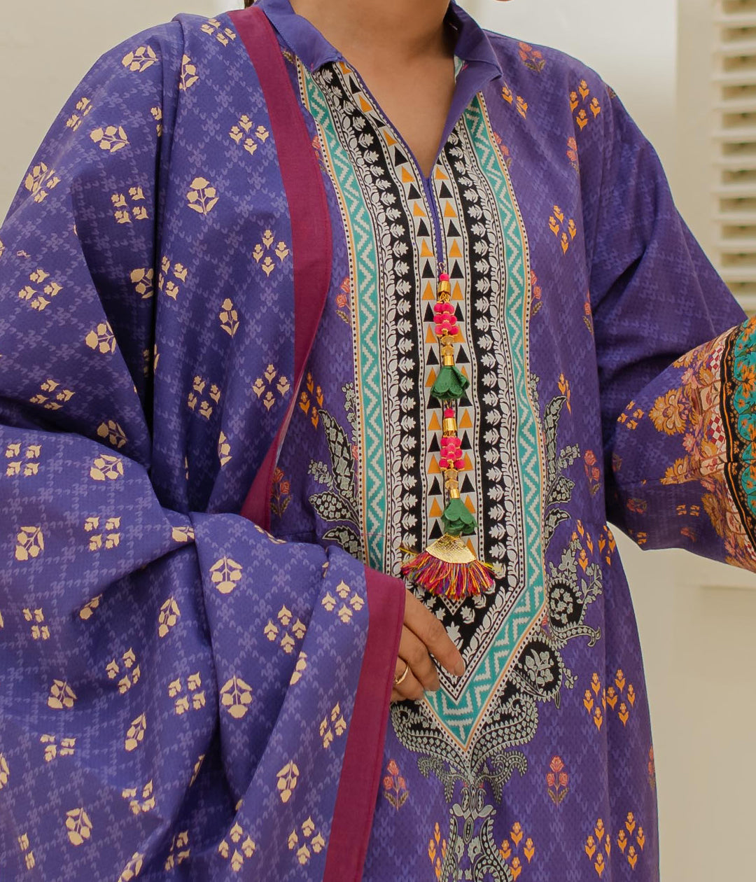 Zellbury | Unstitched 3 Piece Lawn | Shirt Shalwar Dupatta - 1215