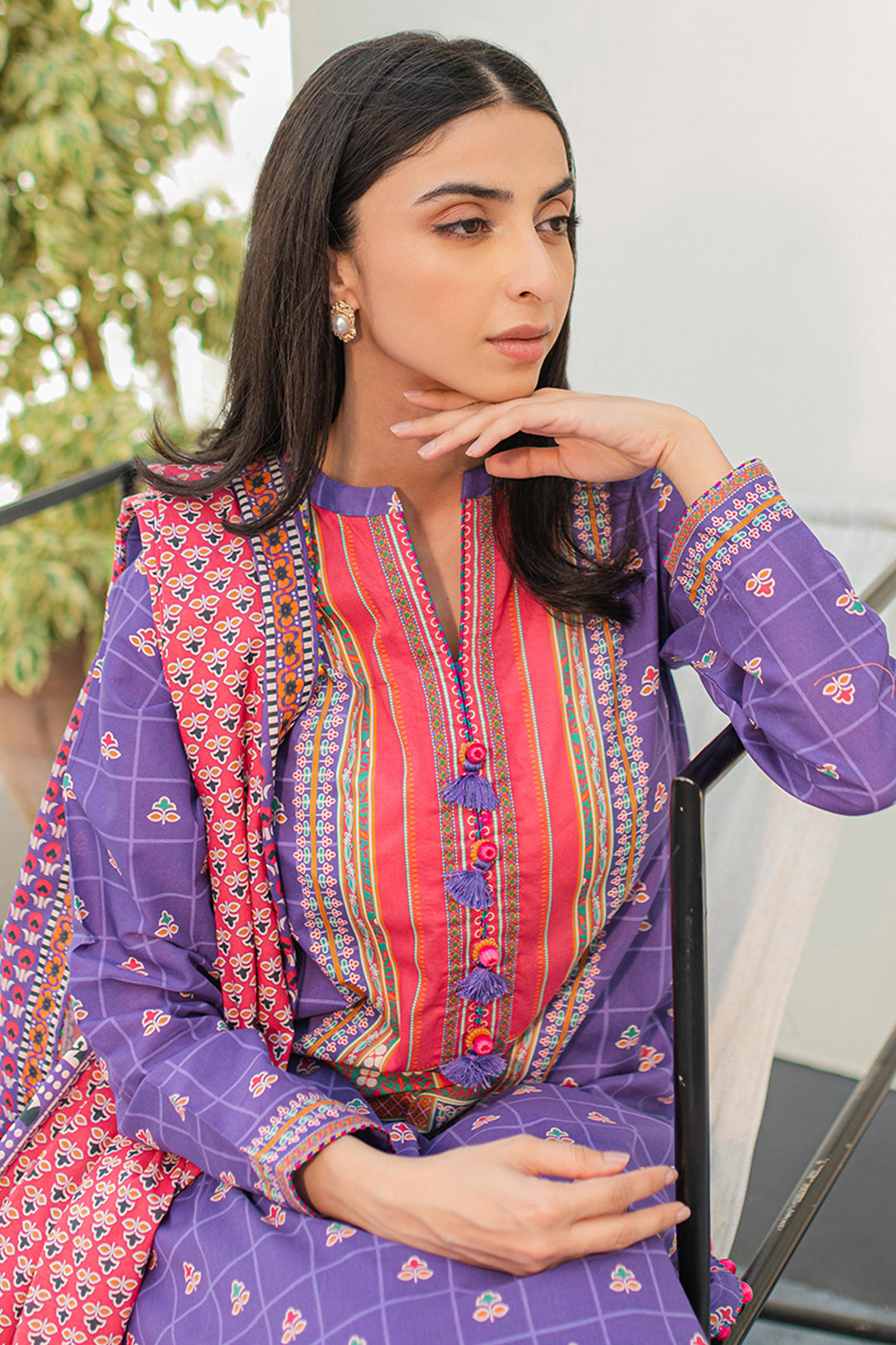 Zellbury | Unstitched 3 Piece Lawn | Shirt Shalwar Dupatta - 1217 Default Title