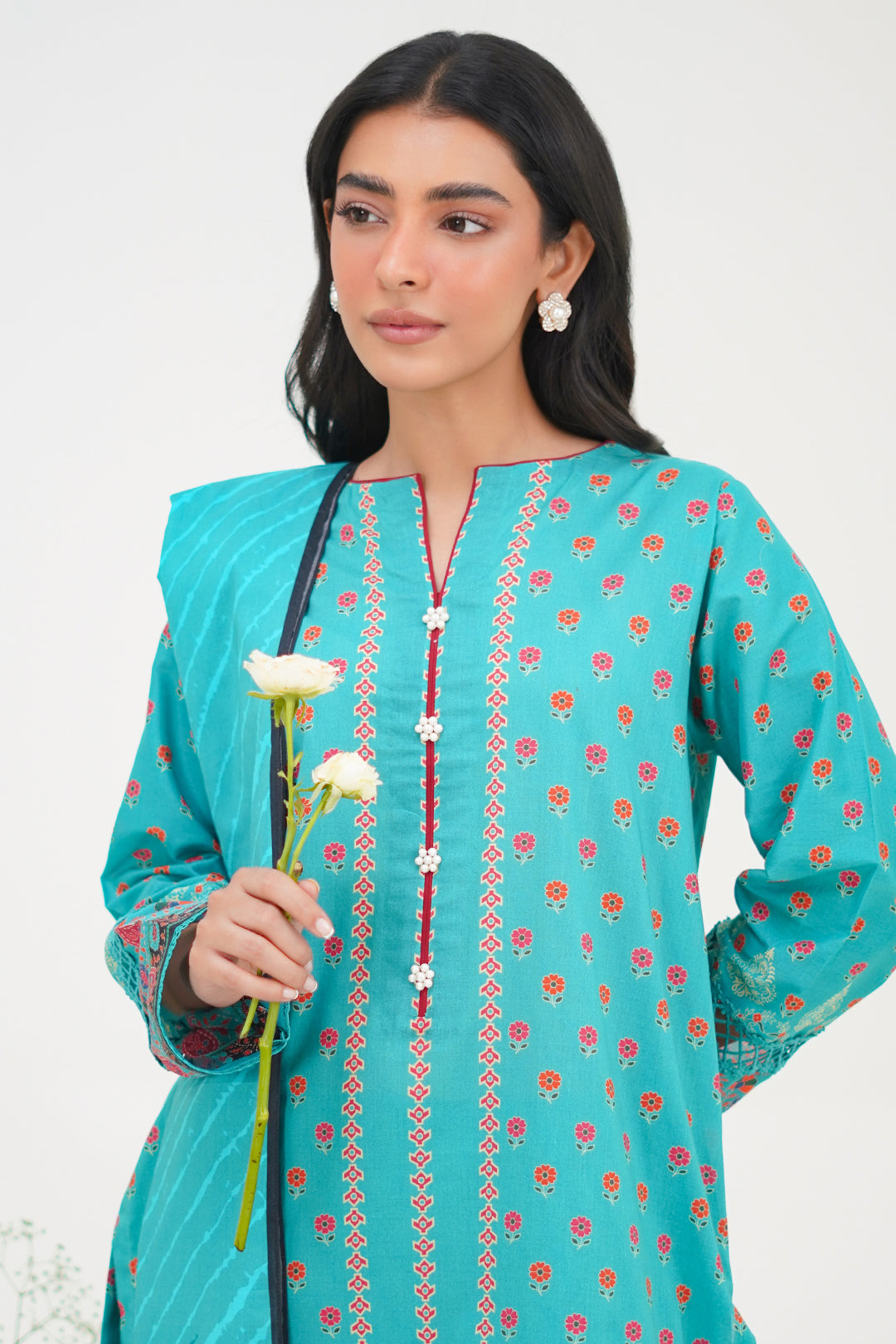 Zellbury | Unstitched 3 Piece Lawn | Shirt Shalwar Dupatta - 1227