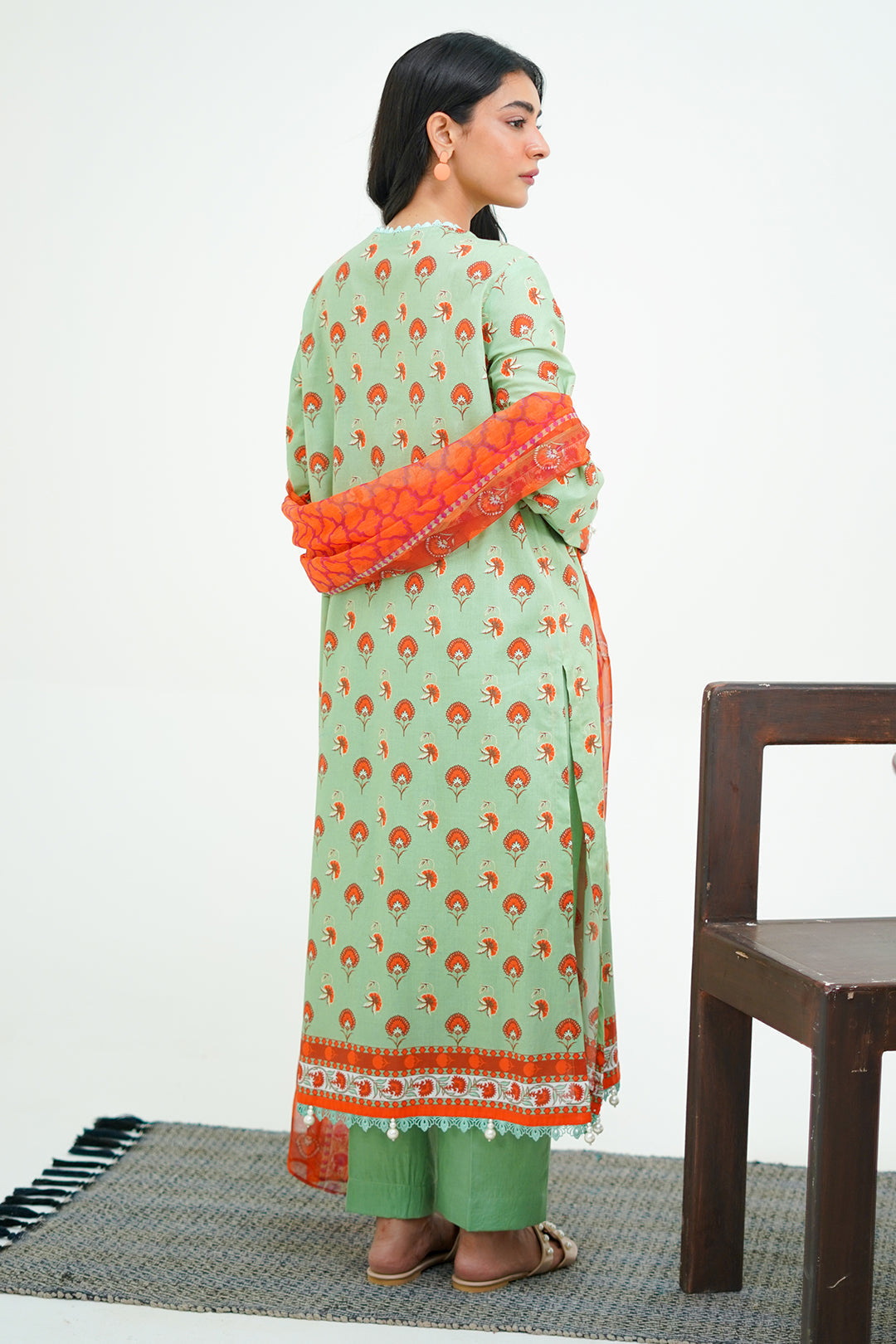 Zellbury | Unstitched 3 Piece Lawn | Shirt Shalwar Dupatta - 1325
