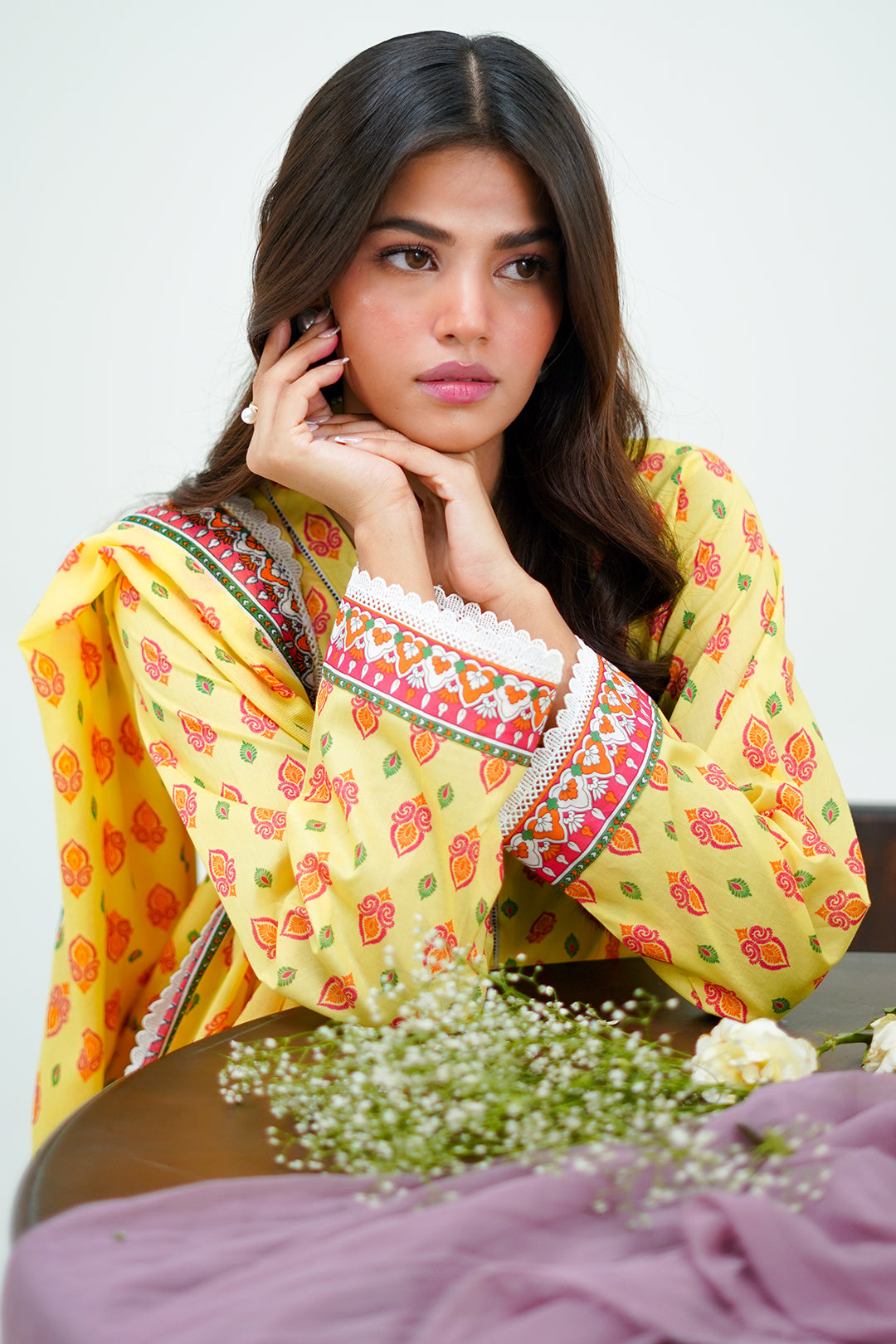 Zellbury | Unstitched 3 Piece Lawn | Shirt Shalwar Dupatta - 1503 Default Title