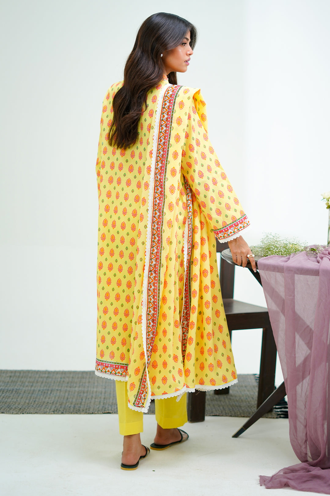 Zellbury | Unstitched 3 Piece Lawn | Shirt Shalwar Dupatta - 1503