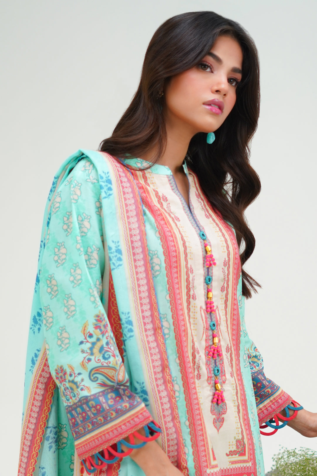Zellbury | Unstitched 3 Piece Lawn | Shirt Shalwar Dupatta - 1504 Default Title