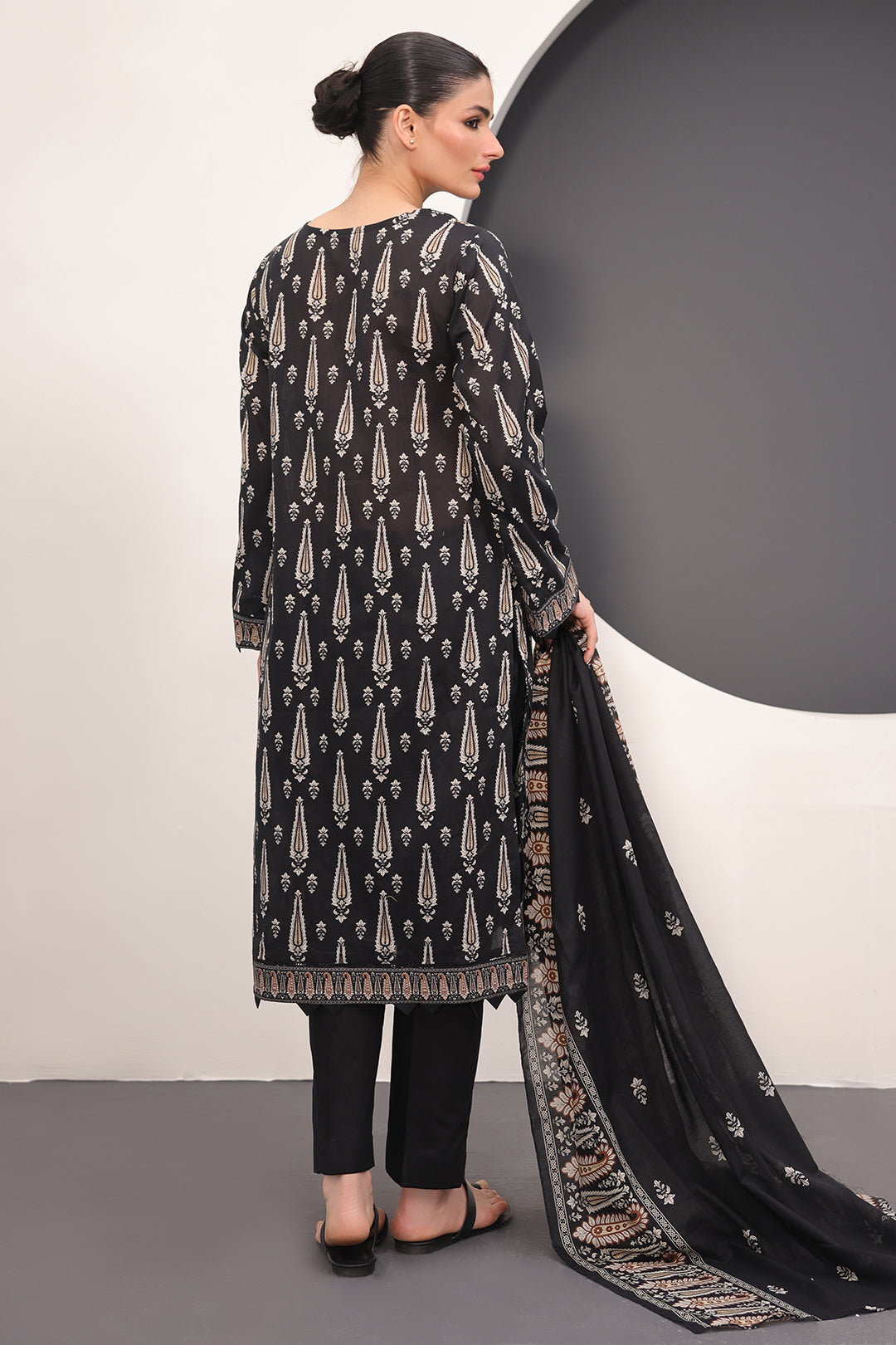 Zellbury | Unstitched 3 Piece Lawn | Shirt Shalwar Dupatta - 1517